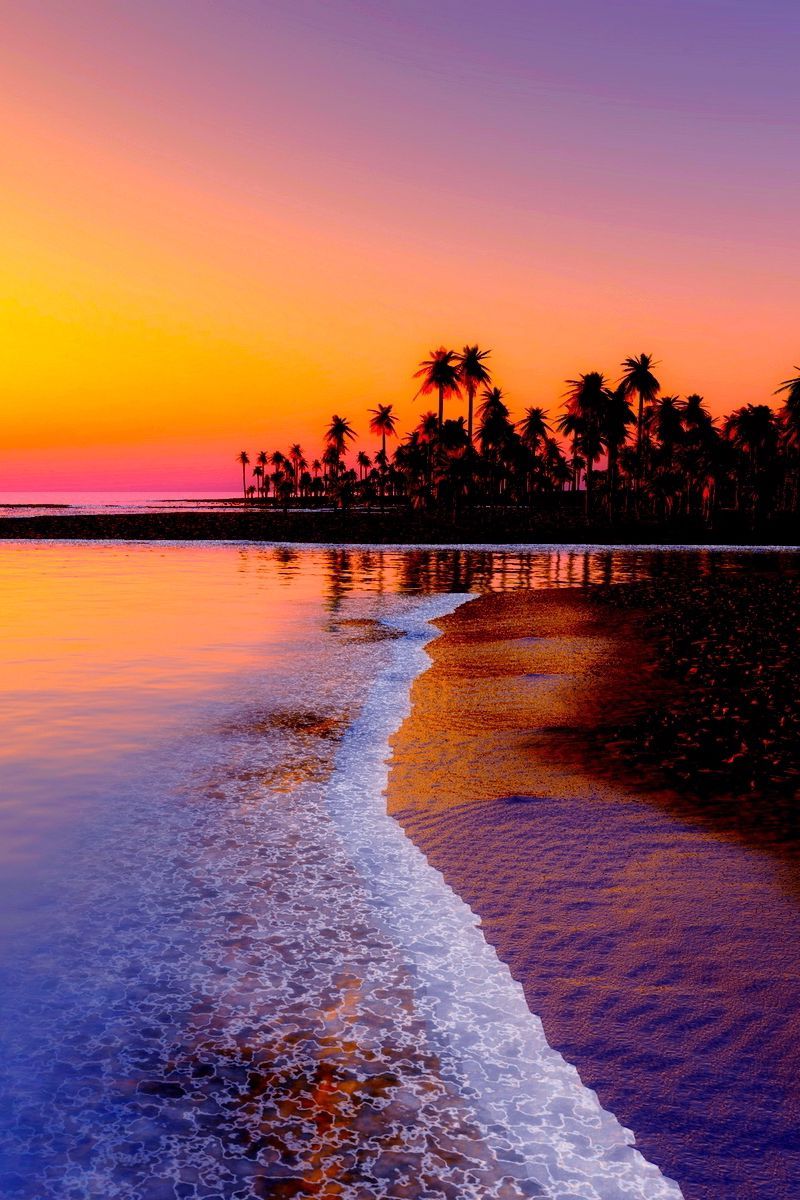 Beach Sunset Wallpaper HD iPhone