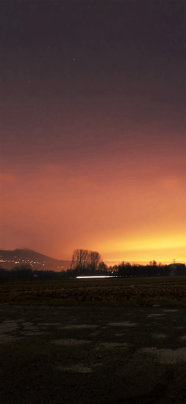 Dawn Nature Sky Sunset Mountain Red Dark iPhone X Wallpaper Wallpaper 4k iPhone