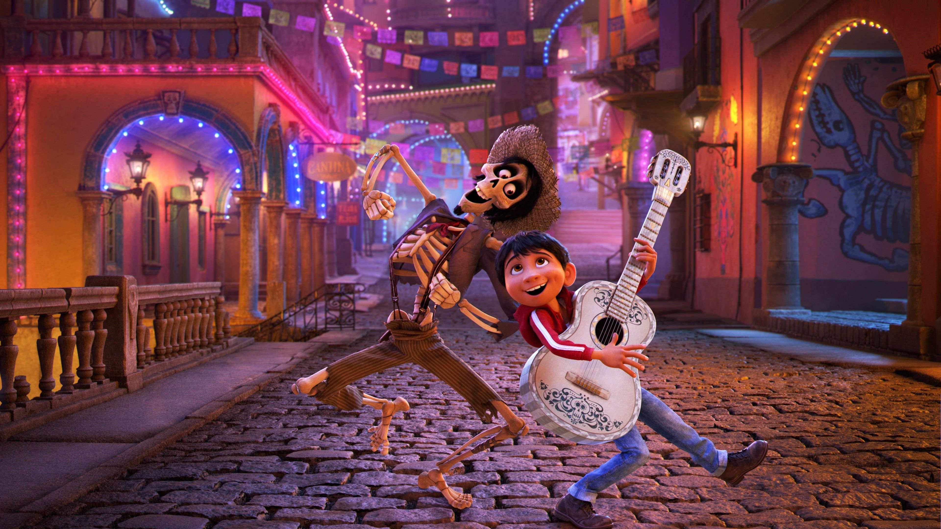 Download Wallpaper Hector, Miguel Rivera, 4k, 3D Animation, Disney, 2017 Movies, Coco For Desktop With Resolution 3840x2160. High Quality HD Picture Wallpaper