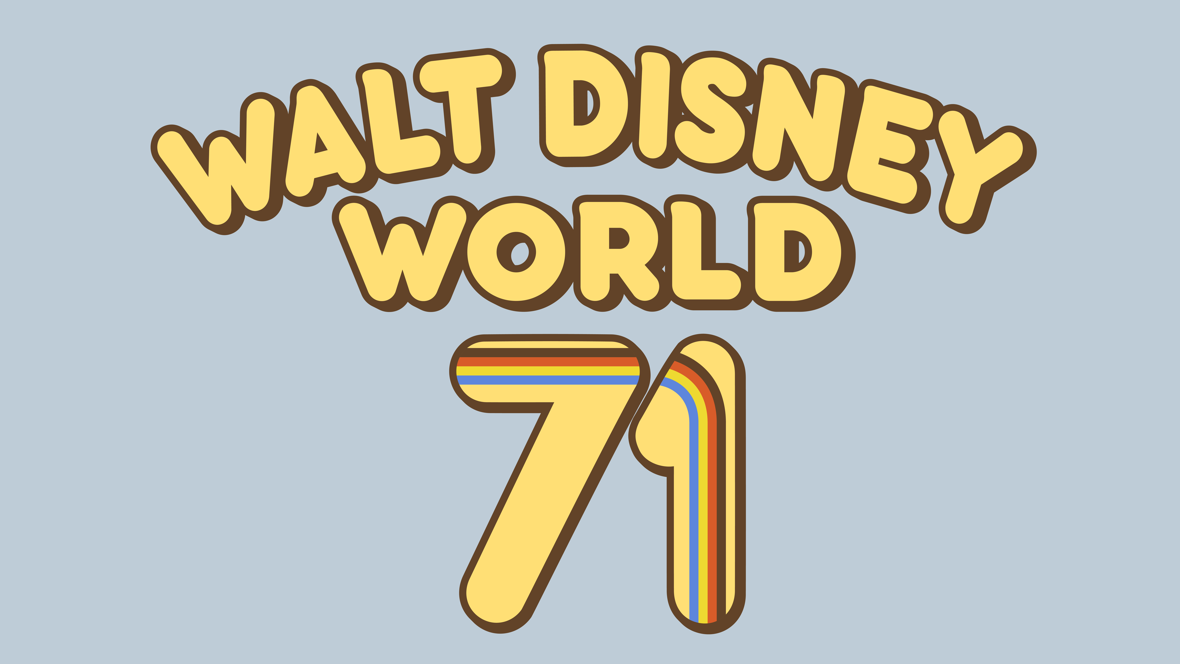 Vintage Walt Disney World '71 Wallpaper Based Off Of A T Shirt They Sell