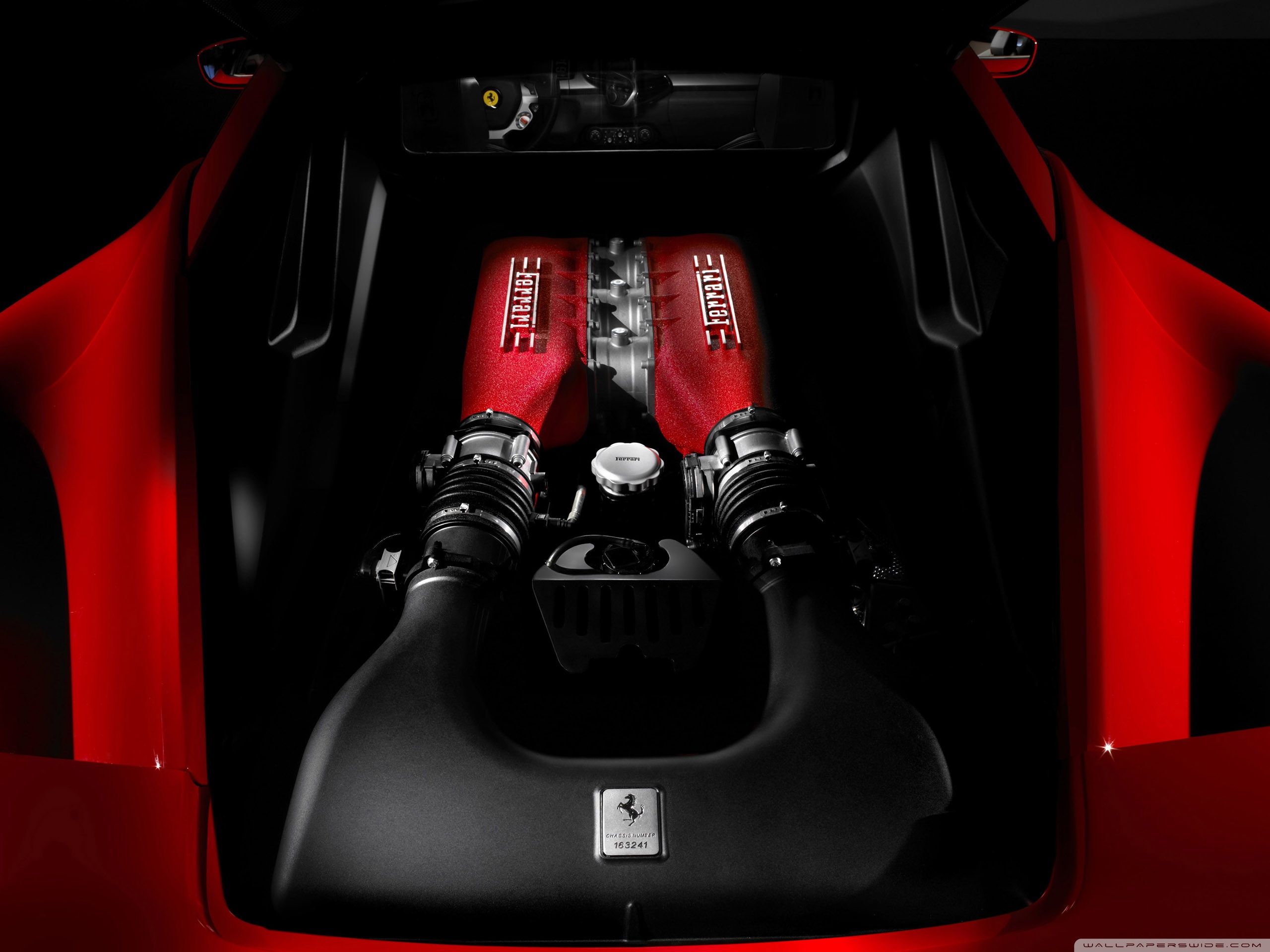 Ferrari 458 Italia Engine Ultra HD Desktop Background Wallpaper for 4K UHD TV, Widescreen & UltraWide Desktop & Laptop, Tablet