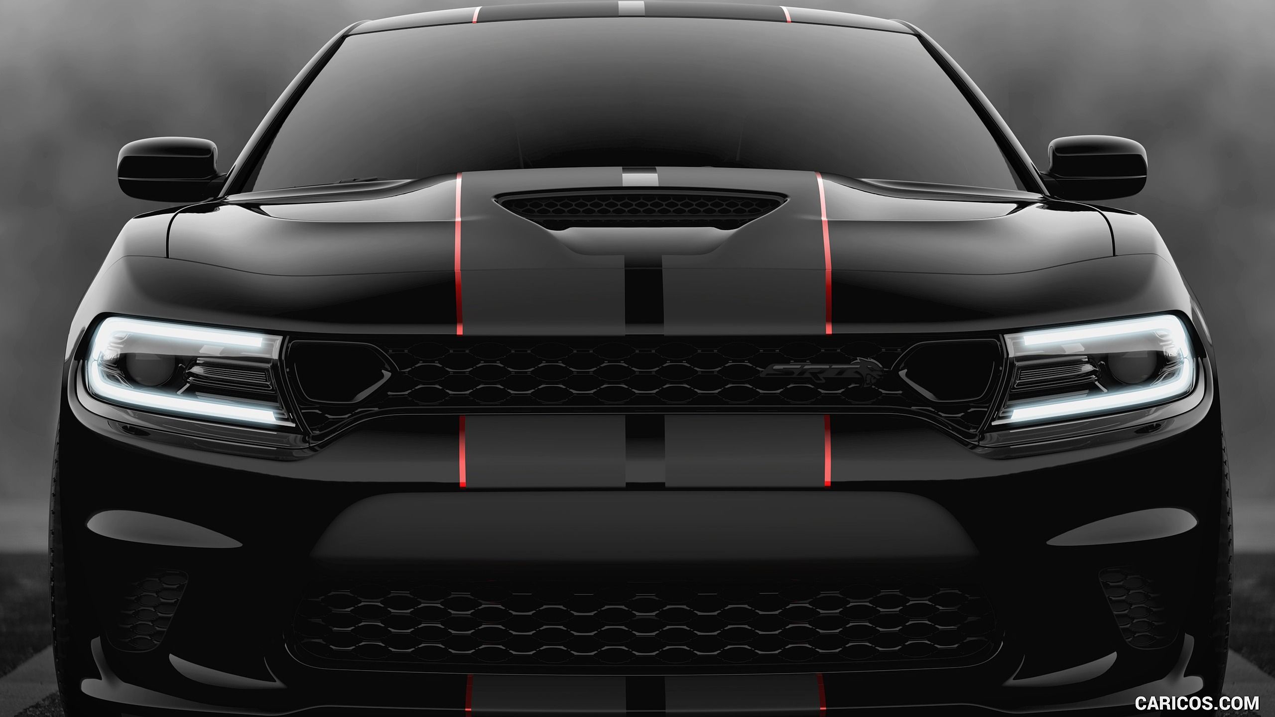 Dodge Charger SRT Hellcat Octane Edition (Color: Pitch Black). HD Wallpaper