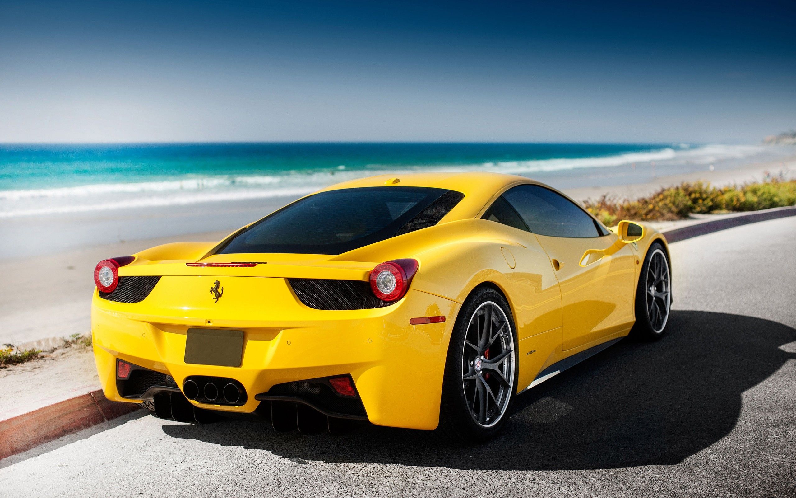 Awesome Yellow Ferrari Wallpaper