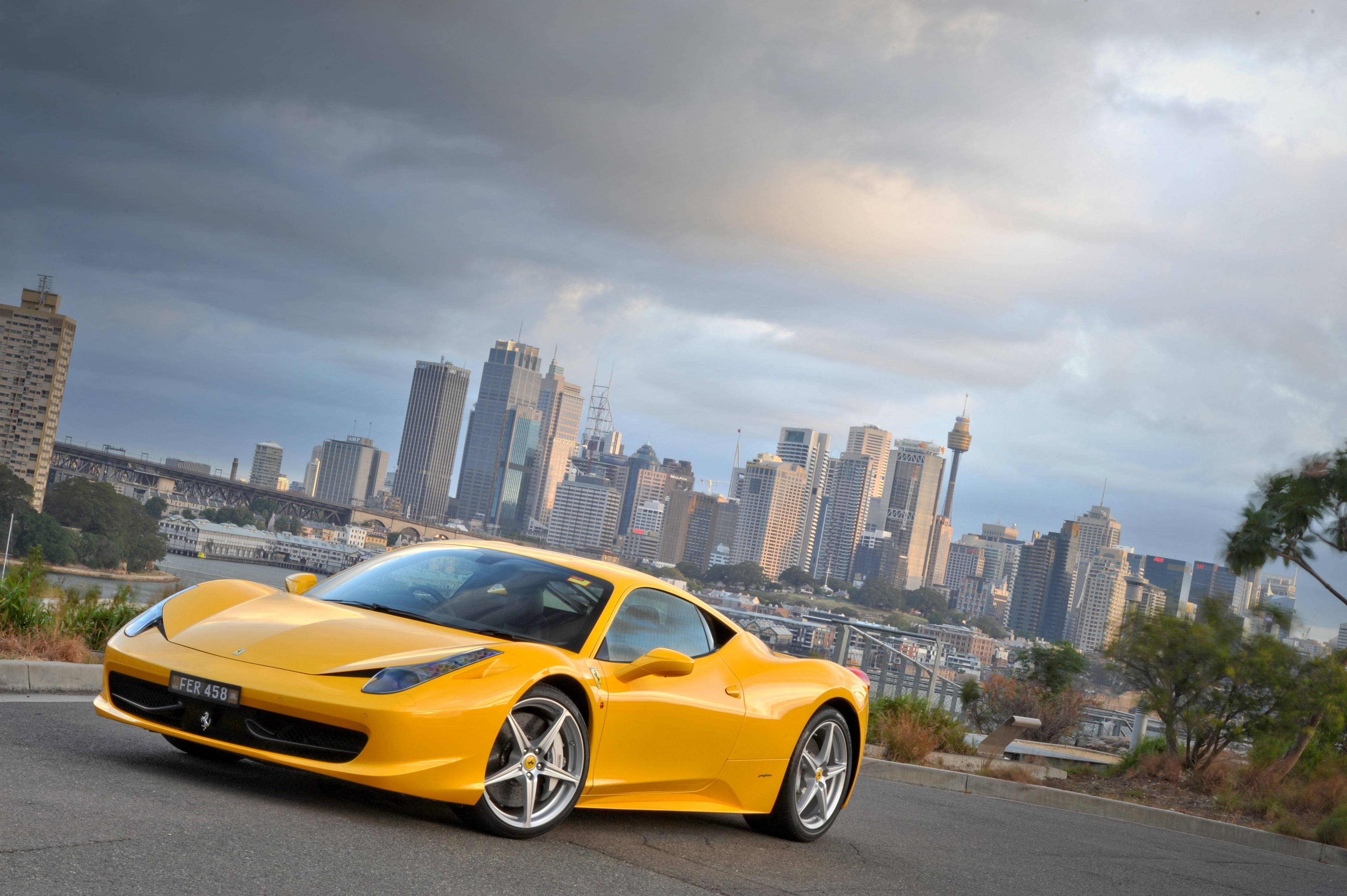 Yellow Ferrari Wallpaperx2832