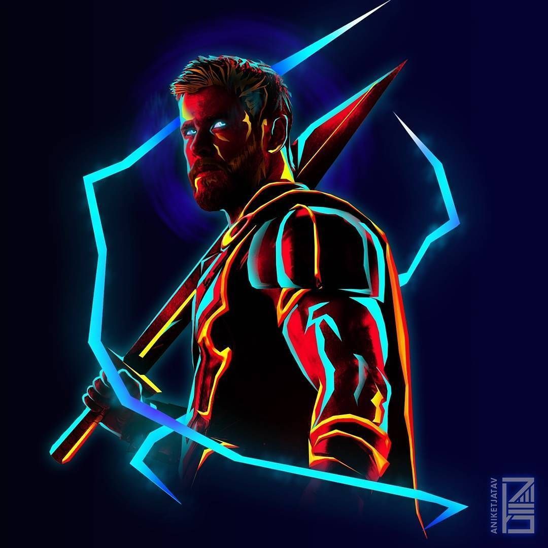 Thor Neon Wallpaper Free Thor Neon Background