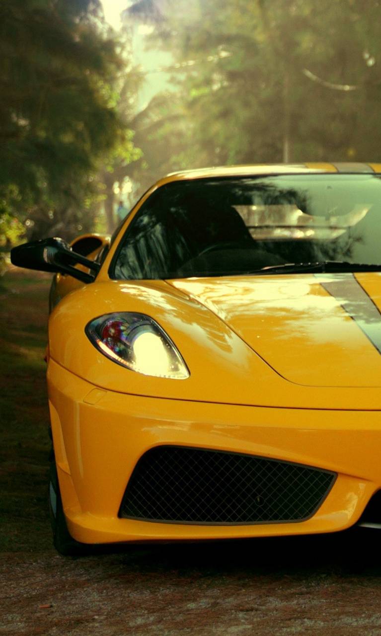 yellow ferrari wallpaper