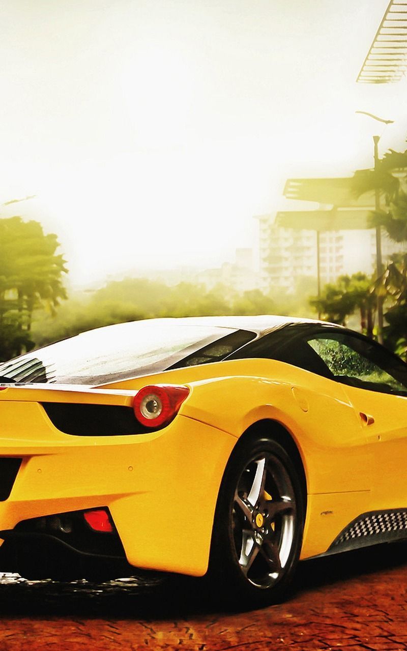 Yellow Car Wallpaper