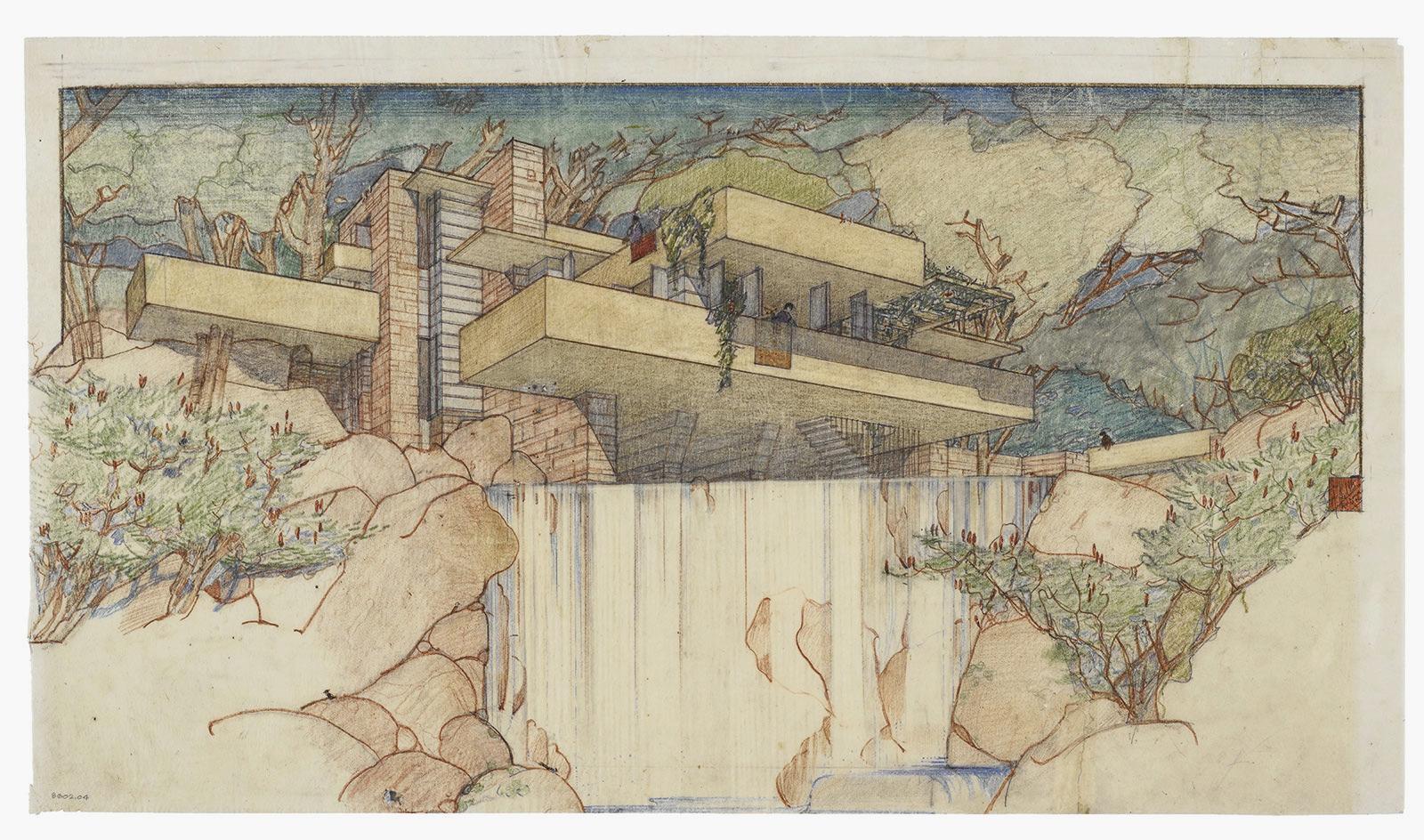 Frank Lloyd Wright exhibition at the Guggenheim, NY. Wallpaper*