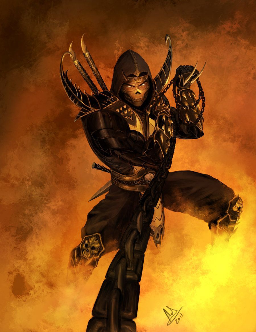 Hanzo Hasashi aka Scorpion. Mortal kombat comics, Scorpion mortal kombat, Mortal kombat