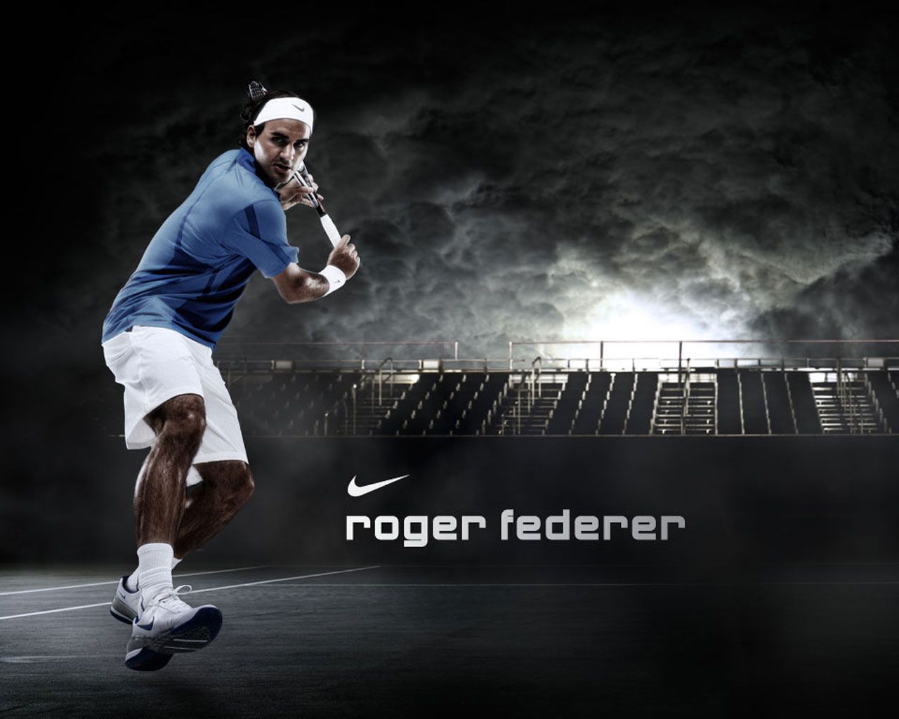 Cool Sports Players: Roger Federer Nike Wallpaper