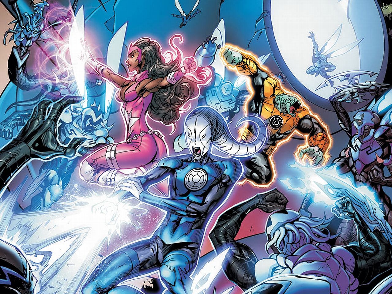 Blue Lantern Wallpaper