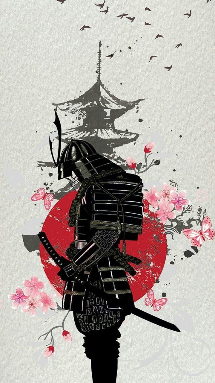 Premium Photo  Scene of samurai with fire sword standing on the rock  digital art style illustration painting fantasy concept of a samurai with  the sword