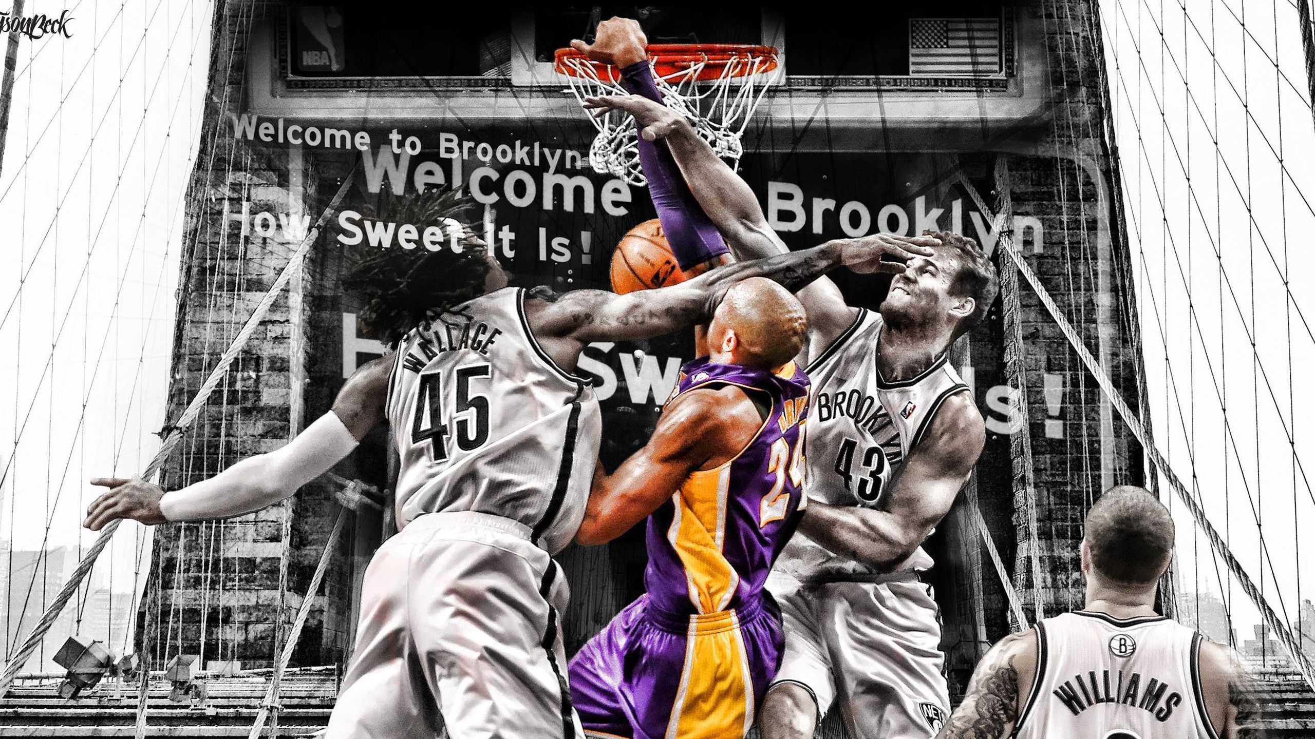 Kobe Bean Bryant Put Ball On Basket HD Kobe Bean Bryant Wallpaper