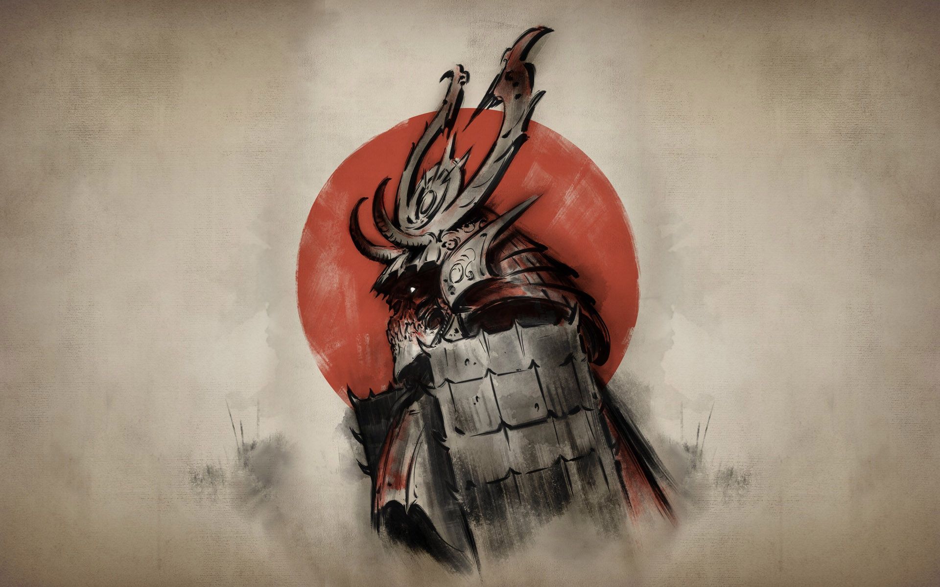 Japanese Samurai Art HD Wallpaper