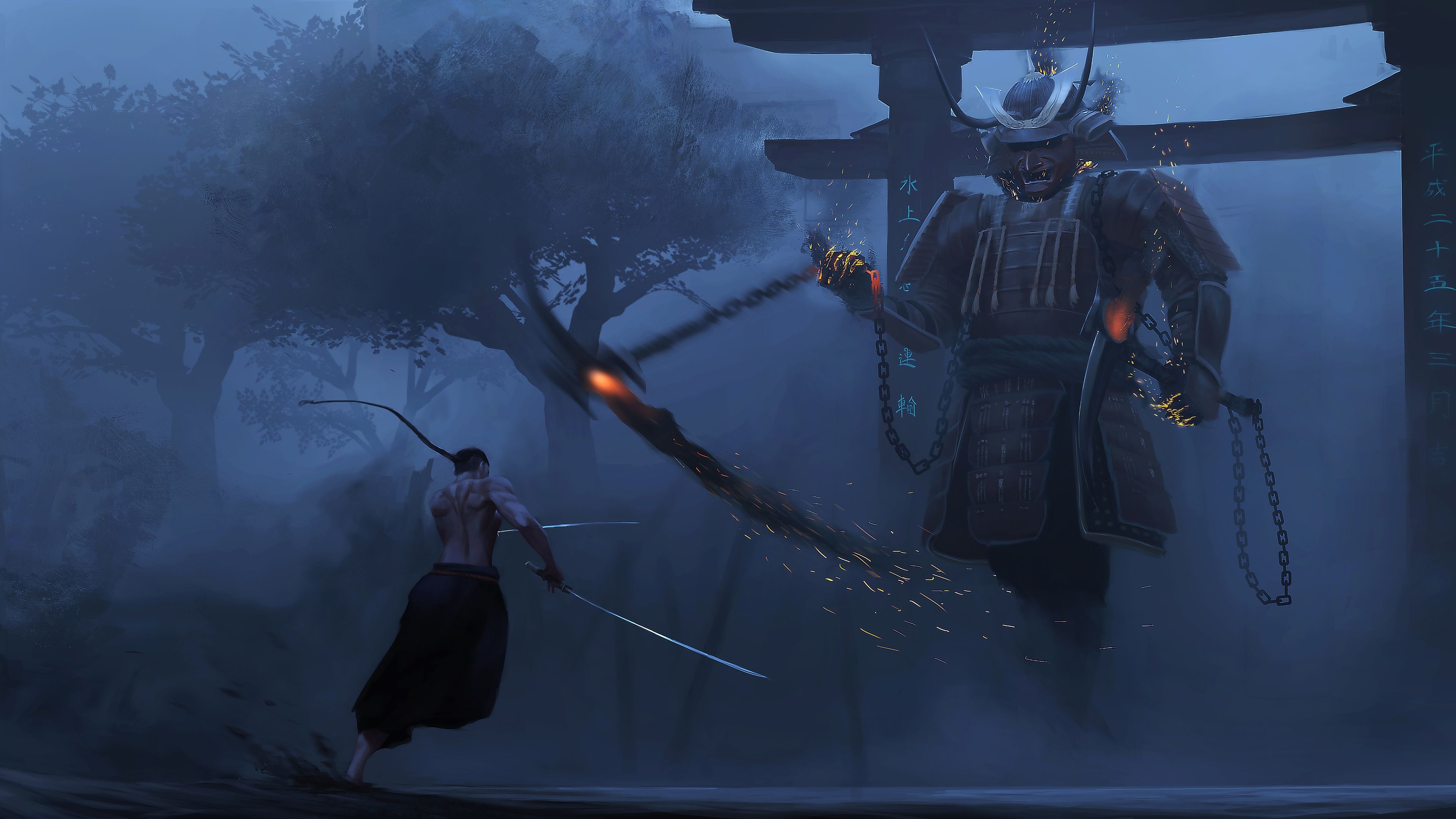 Samurai Art Wallpaper HD