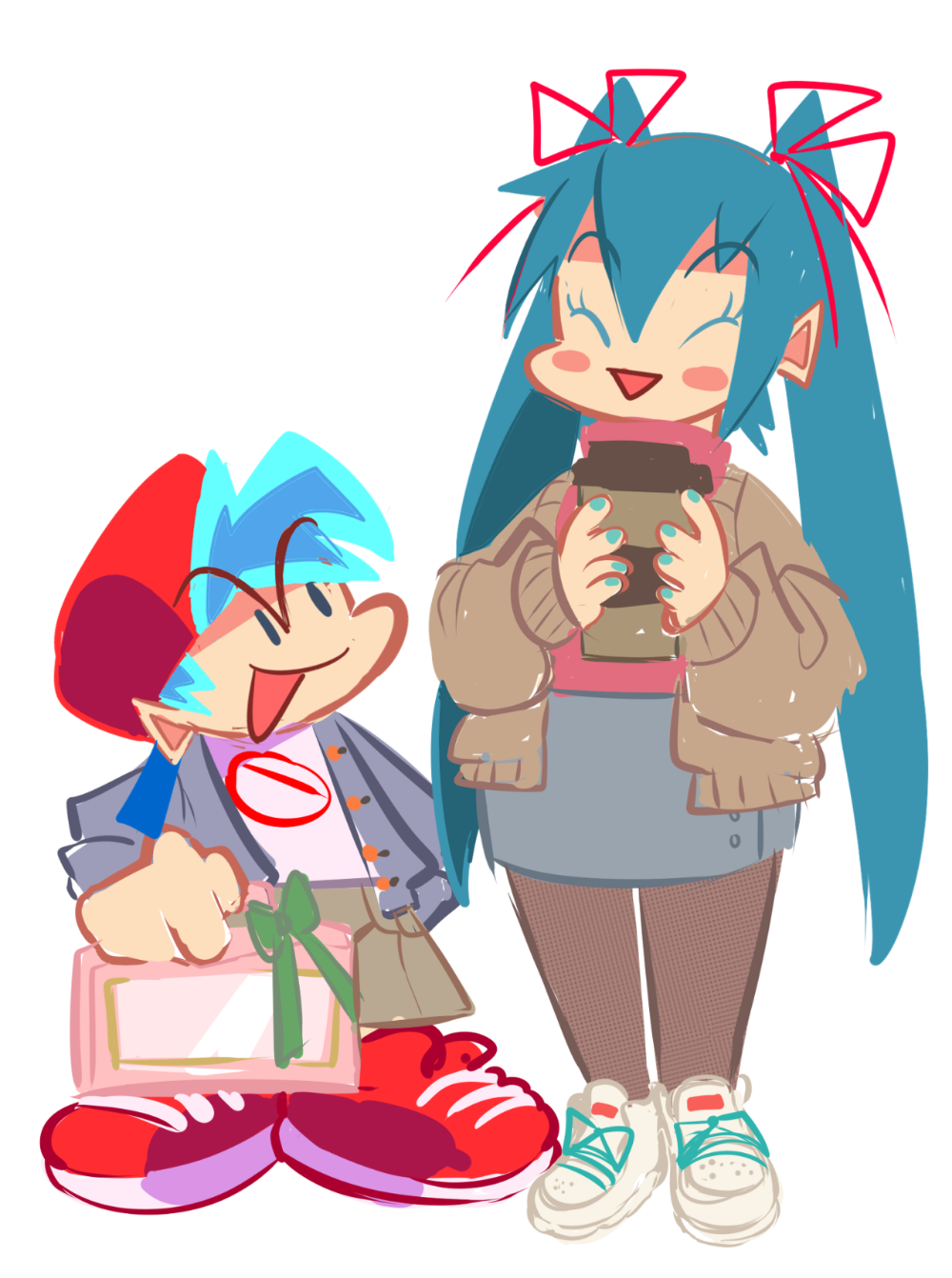 Miku wants to spend time with her little brother. Friday night, Funkin, Night