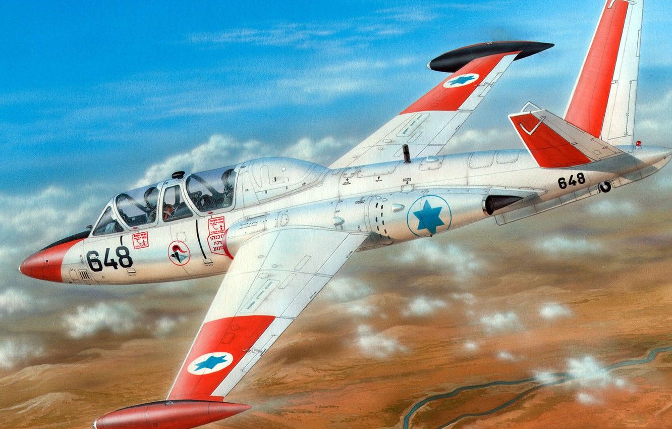 Wallpaper light attack, The Israeli firm IAI, double jet combat training aircraft, Fouga CM.170 Magister image for desktop, section авиация