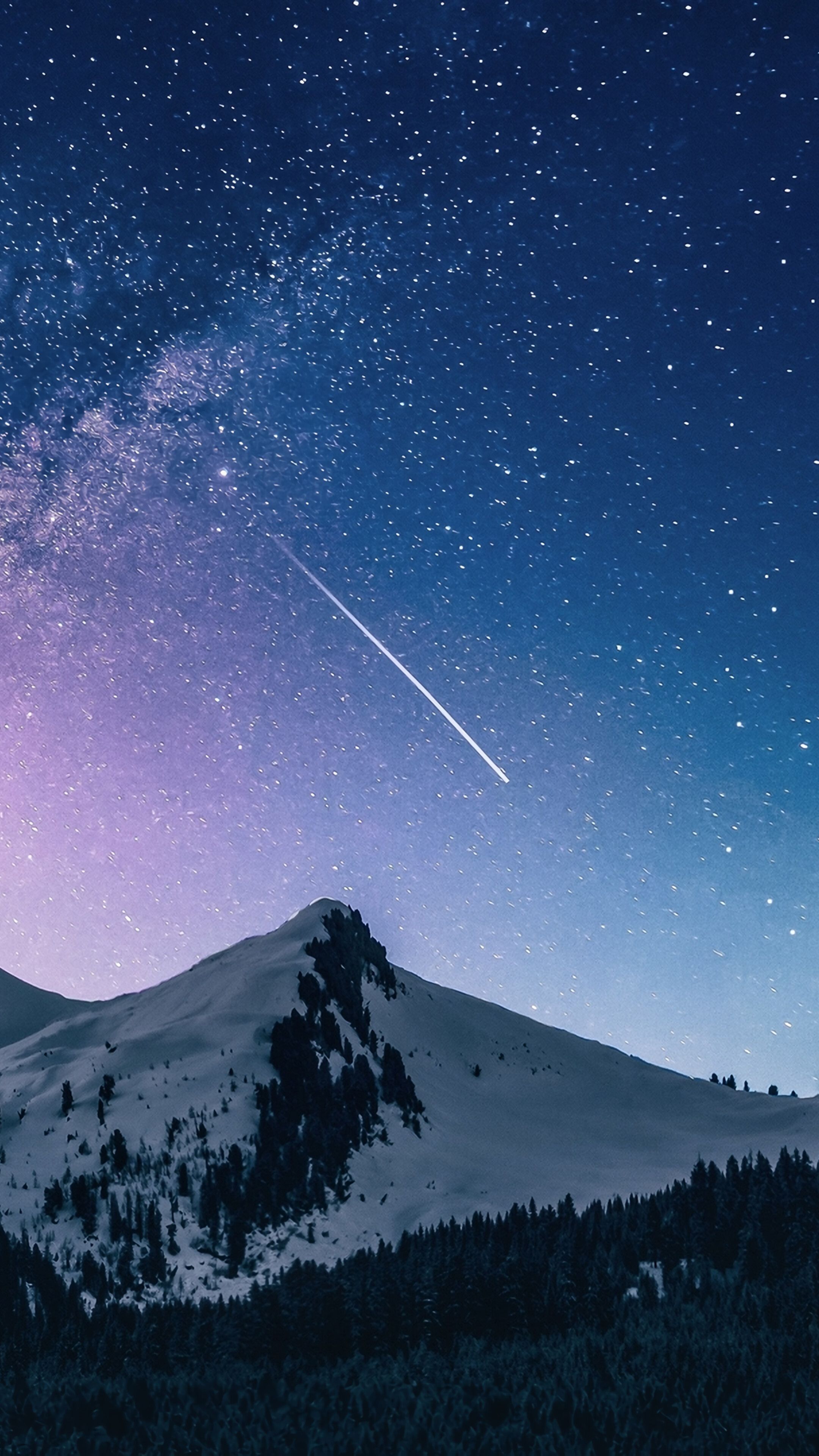 Night, Sky, Stars, Mountain, Scenery, Milky Way, 4K phone HD Wallpaper, Image, Background, Photo and Picture HD Wallpaper