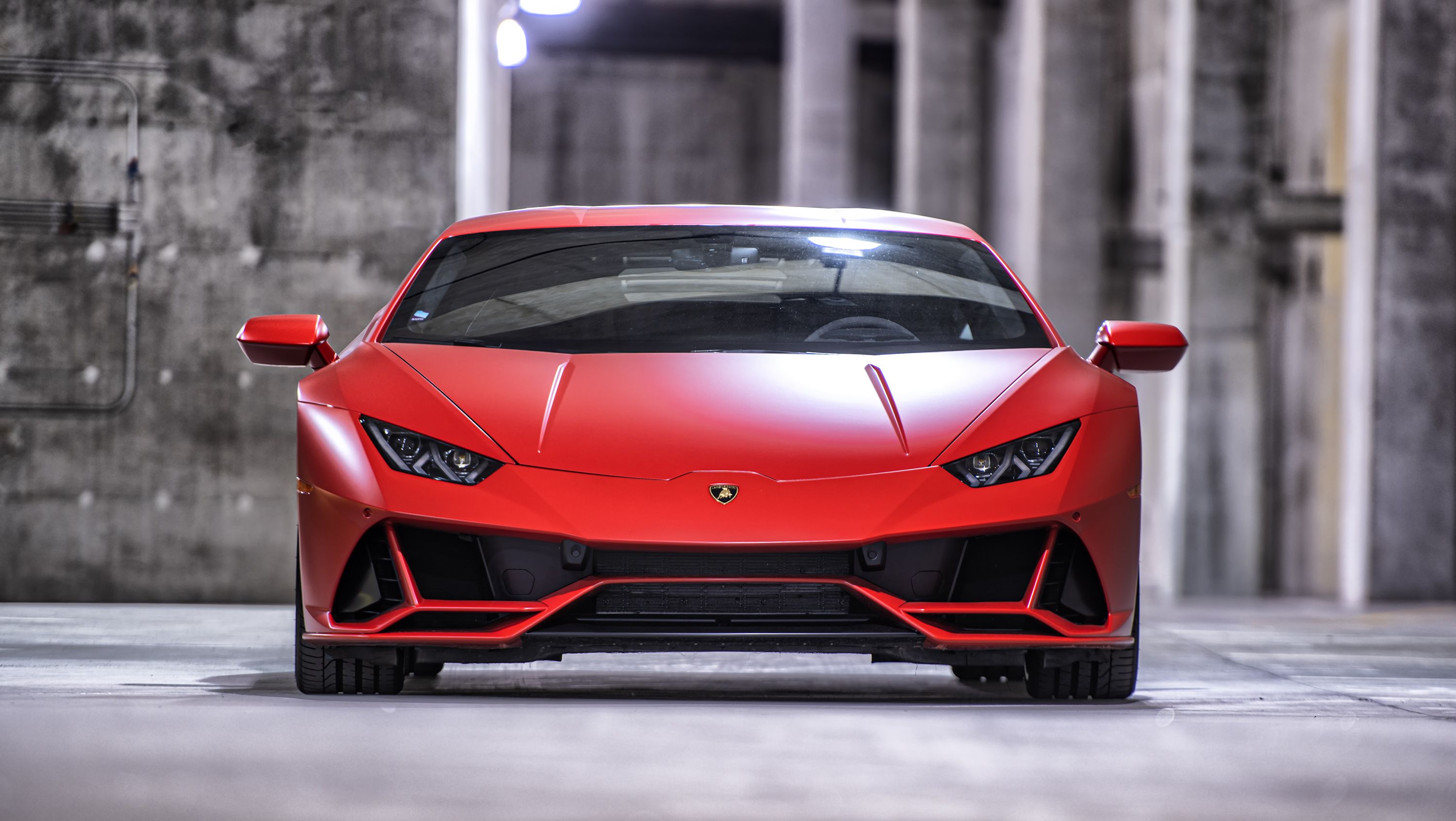 Lamborghini Huracan EVO 4K Wallpaper, Red, Matte, Cars