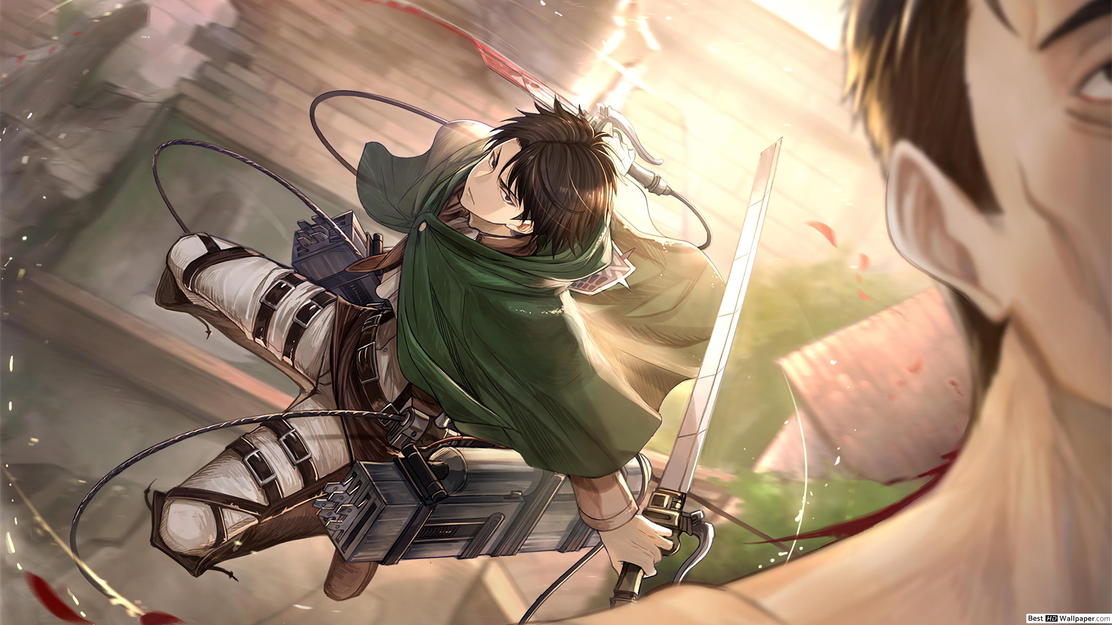 Attack on Titan, Levi Ackerman for the kill HD wallpaper download