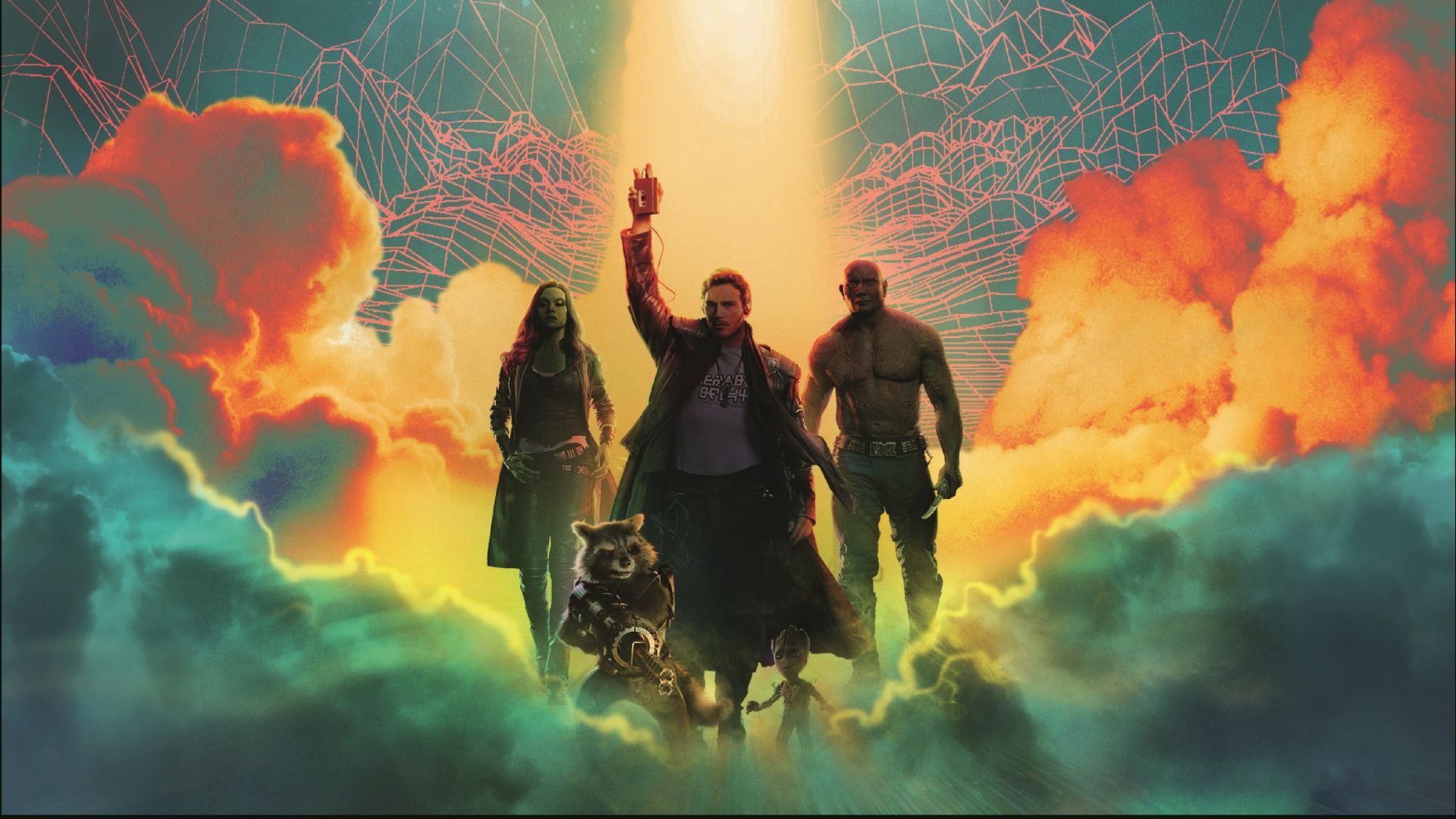 Desktop wallpaper guardians of the galaxy, superhero team, art, HD image, picture, background, e9c066