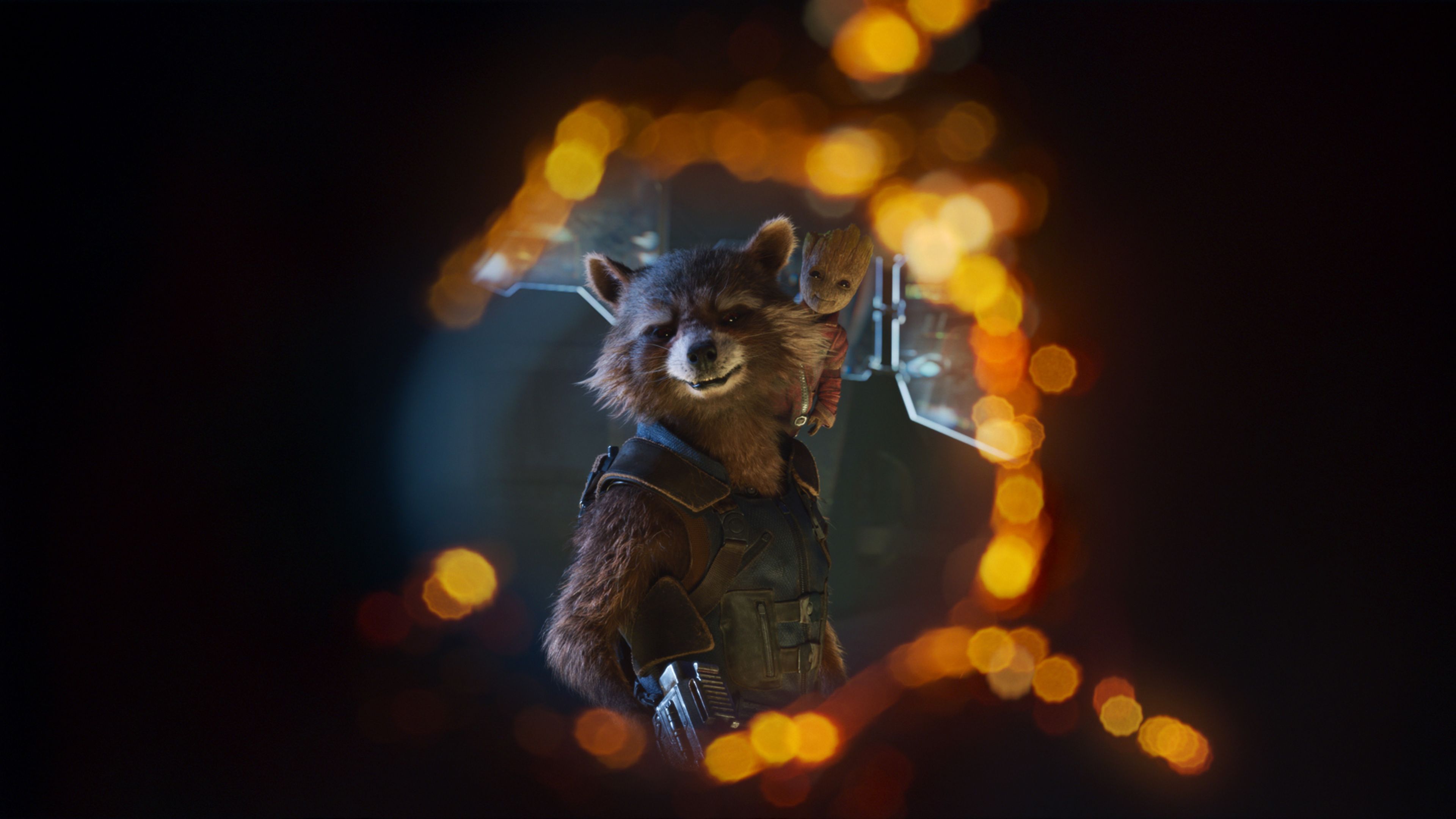 Baby Groot And Rocket 4k Guardians Of Galaxy 2 Wallpaper Rocket Raccoon
