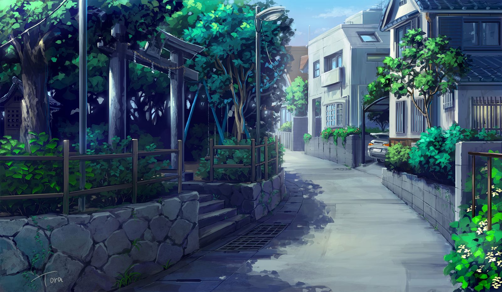 Anime Street Wallpaper Free Anime Street Background