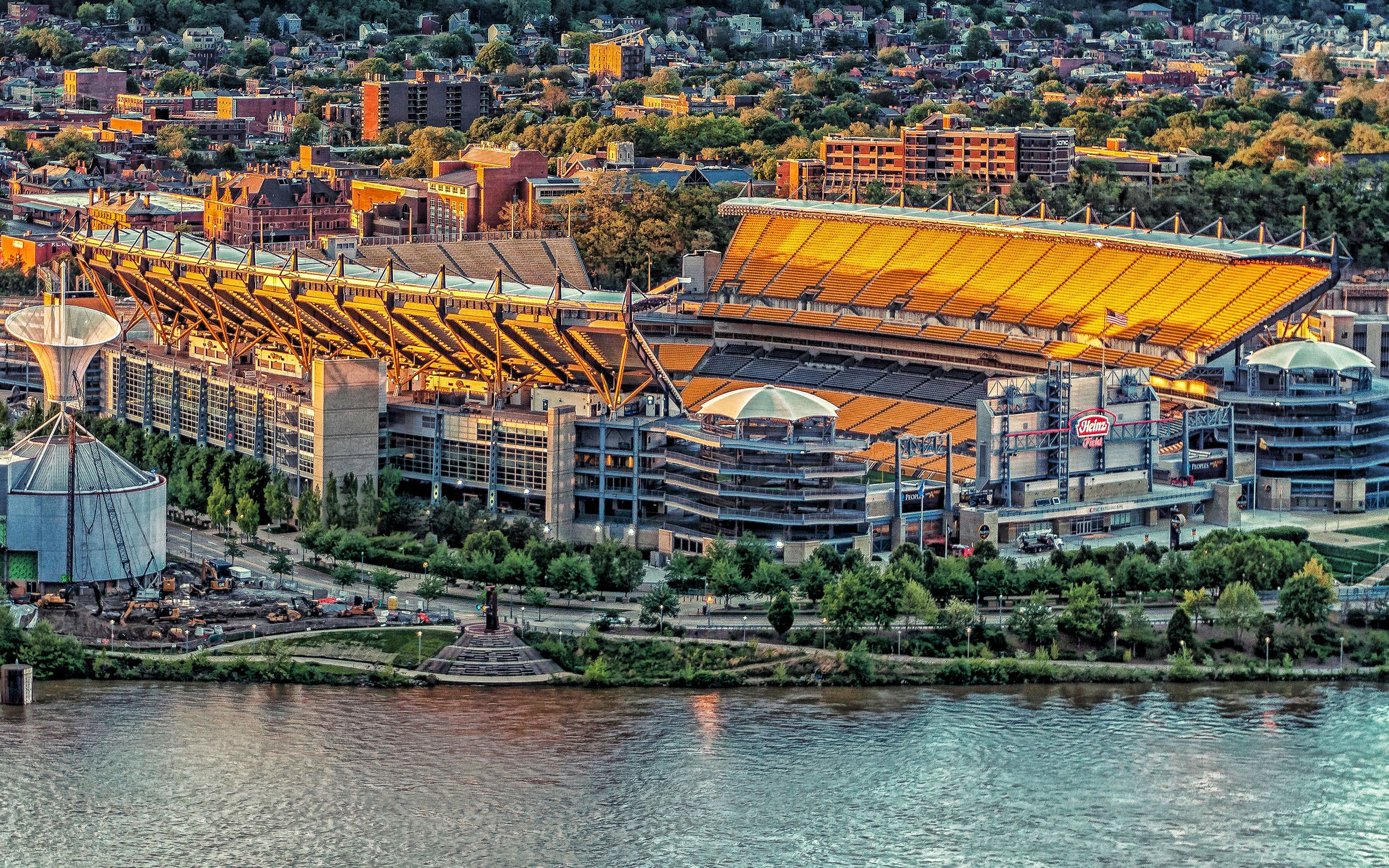 Download wallpaper Heinz Field, Pittsburgh Steelers Stadium, Pittsburgh, USA, American Football Stadium, NFL for desktop with resolution 2880x1800. High Quality HD picture wallpaper