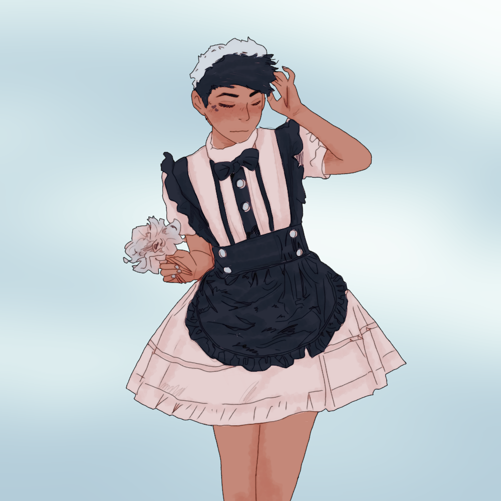✨Skeppy approaches you✨. Dream team, Drawing anime hands, Maid dress