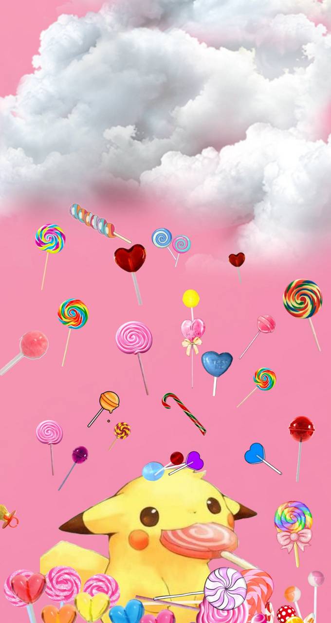 Kawaii lollipop wallpaper