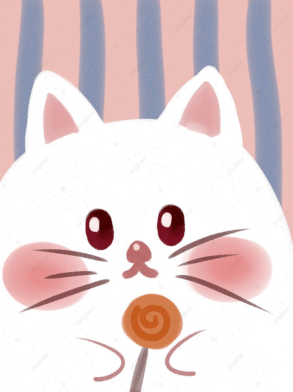 White Bear Lollipop Cute Wallpaper Background, Lovely, Cartoon, Decorative Pattern Background Image for Free Download