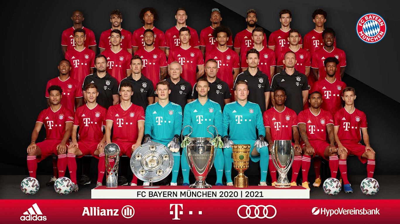 The official FC Bayern team photo Bayern Munich