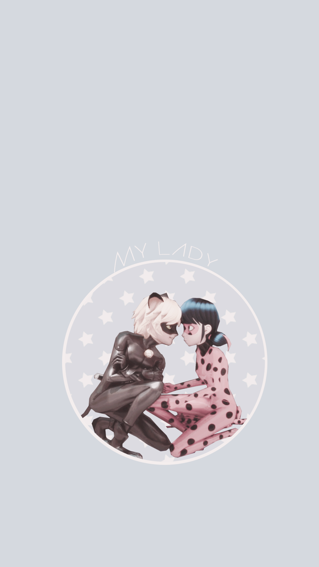 Miraculous Ladybug: Cute pastel phone wallpaper