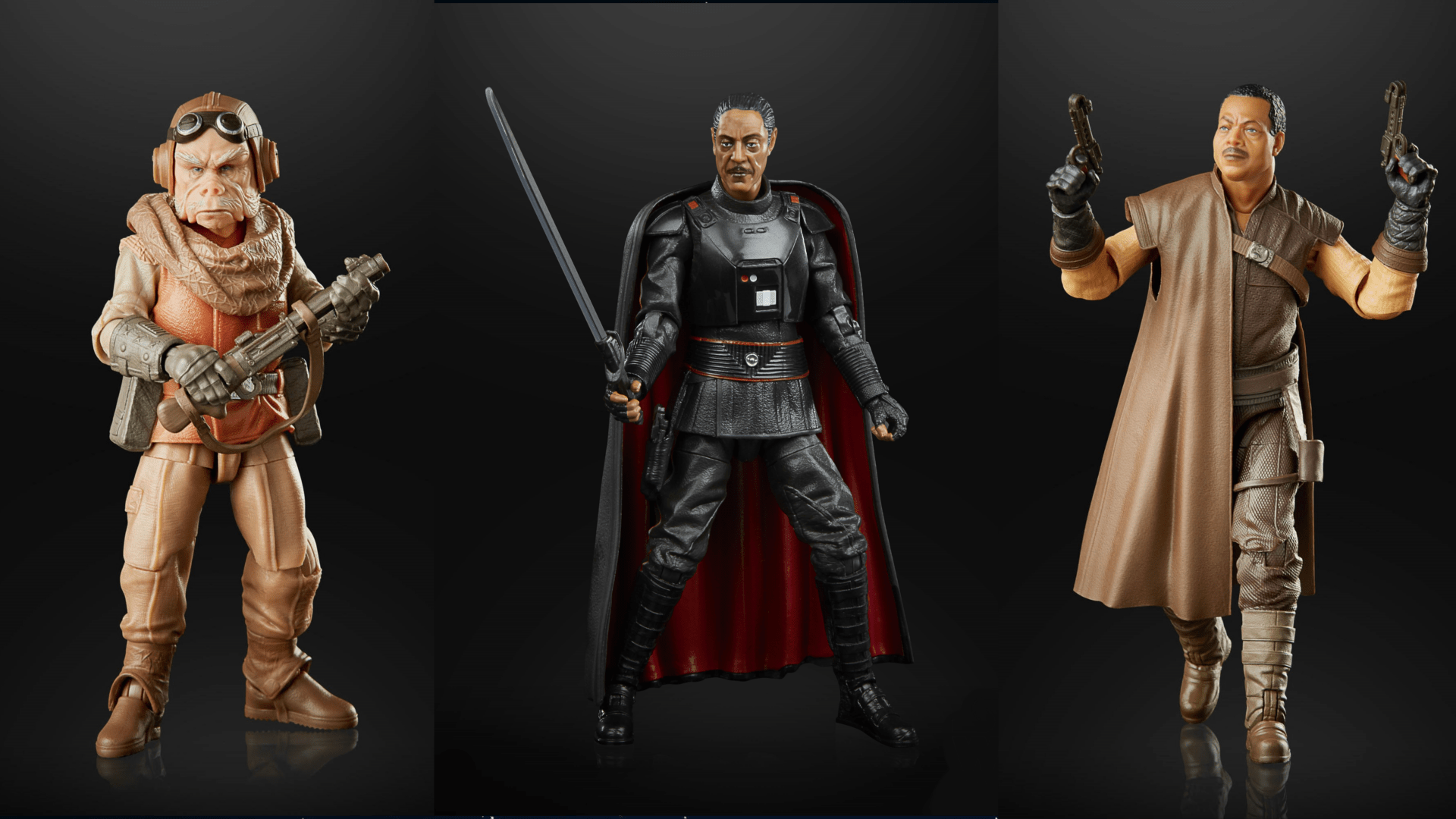 Mando Mondays. Moff Gideon, Kuiil, and Greef Karga Join The Black Series of the Force