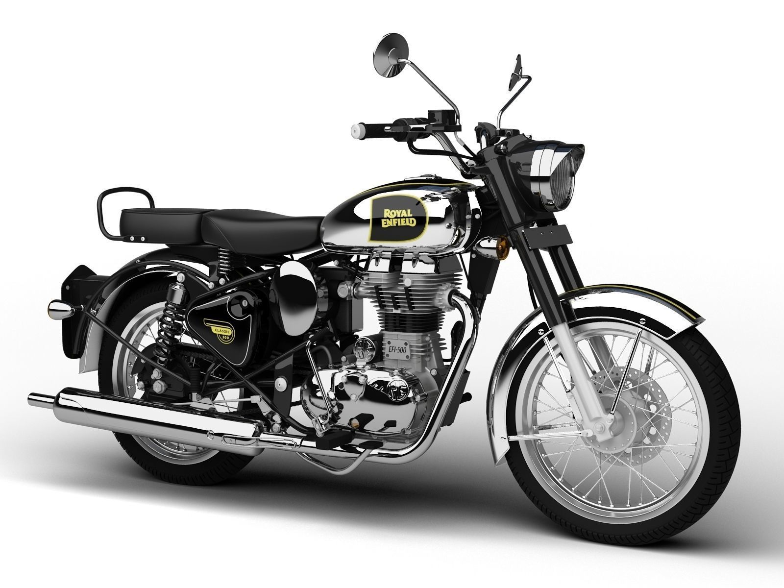 Royal Enfield Classic Chrome 2016 3D