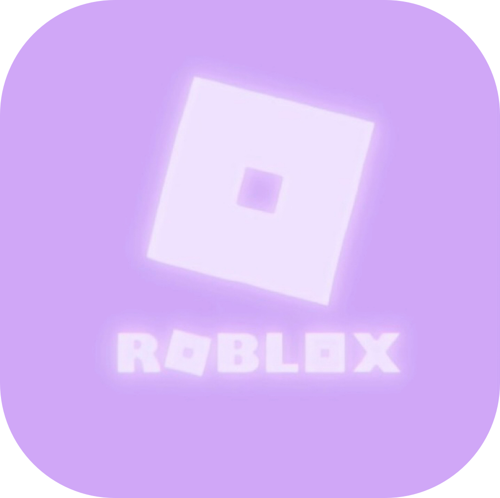 Aesthetic purple roblox logo