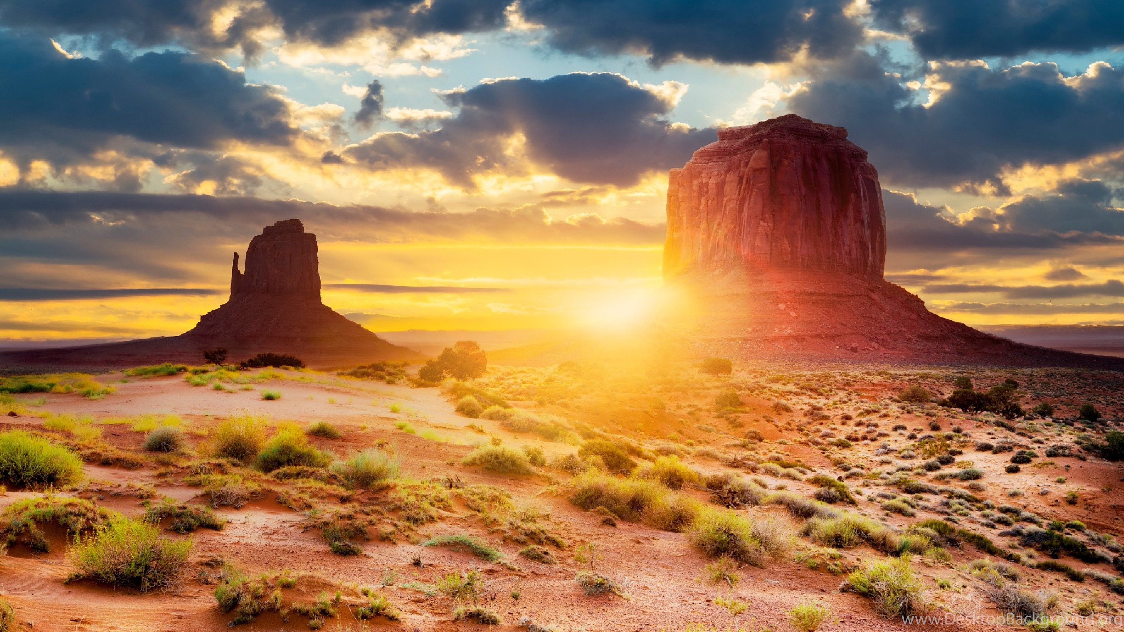 Arizona, Utah, Monument Valley Wallpaper 4k Uhdtv Desert Sand Sunset HD Wallpaper