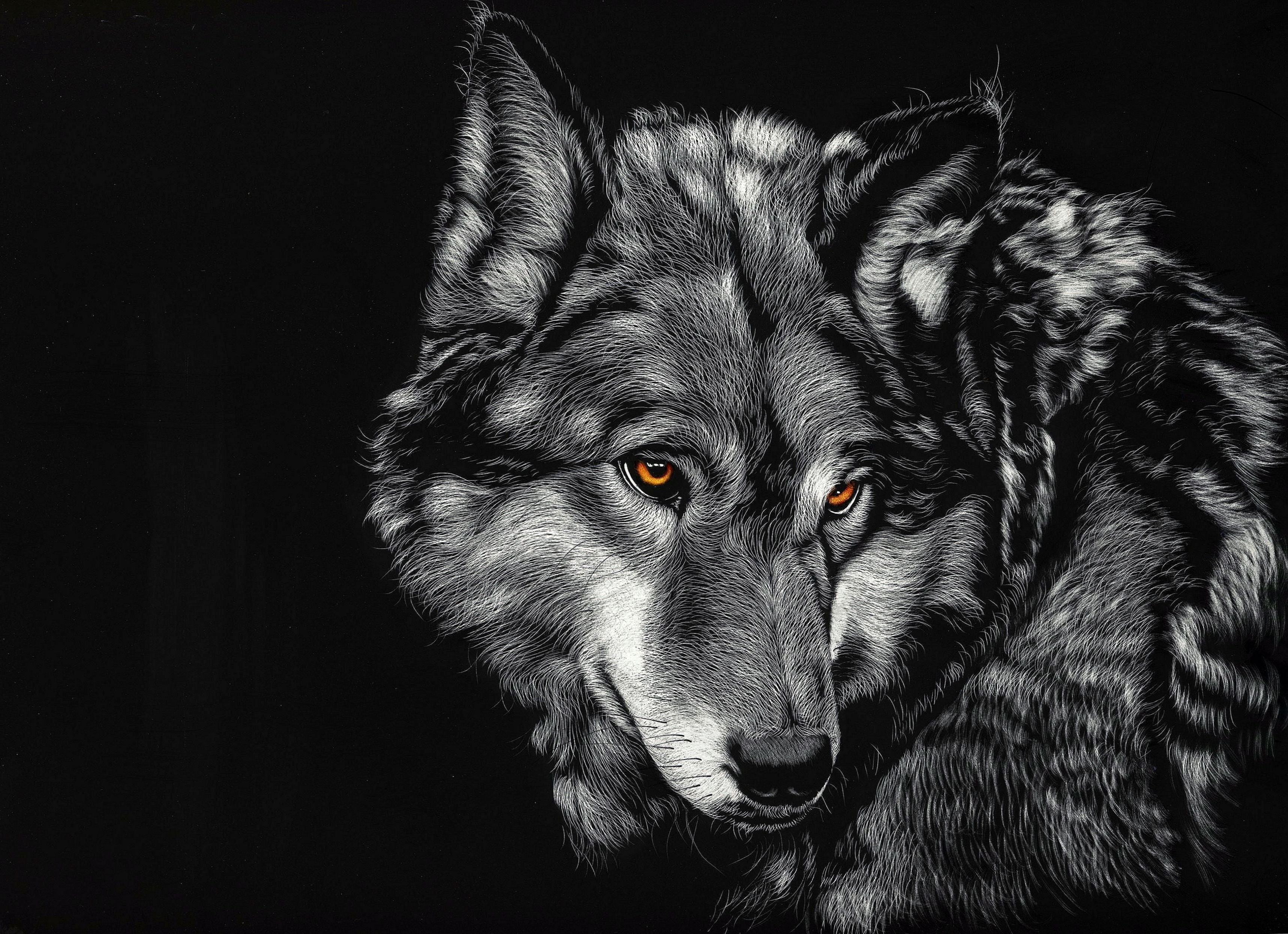 4K Wallpaper Of Wolf K #Wallpaper #Of #Wolf. Wolf wallpaper, Black wolf, Wolf black and white