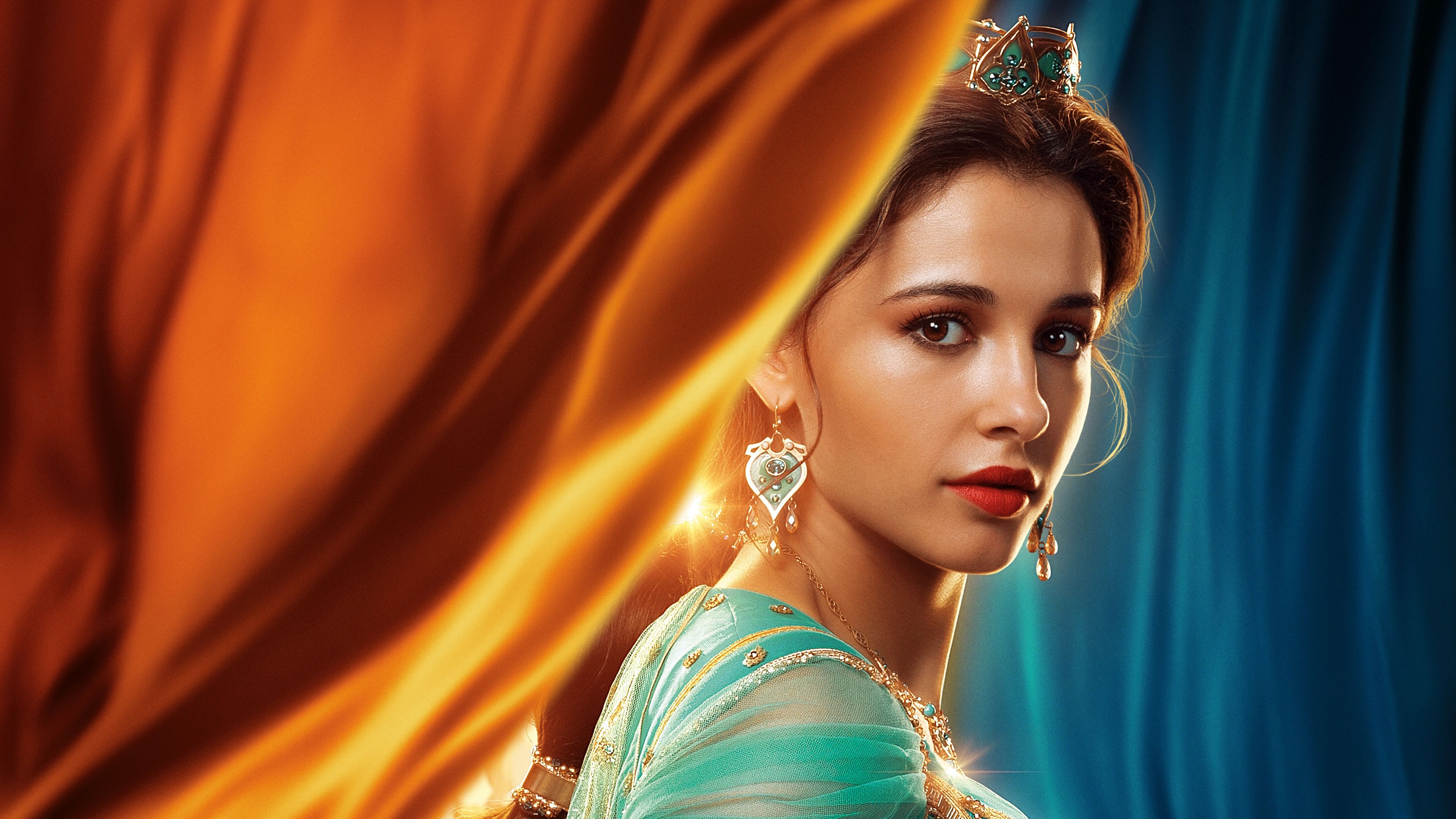 Wallpaper 4k Princess Jasmine In Aladdin 2019 4k 2019 Movies Wallpaper, 4k Wallpaper, Aladdin Movie Wallpaper, Aladdin Wallpaper, Hd Wallpaper, Jasmine Wallpaper, Movies Wallpaper, Naomi Scott Wallpaper