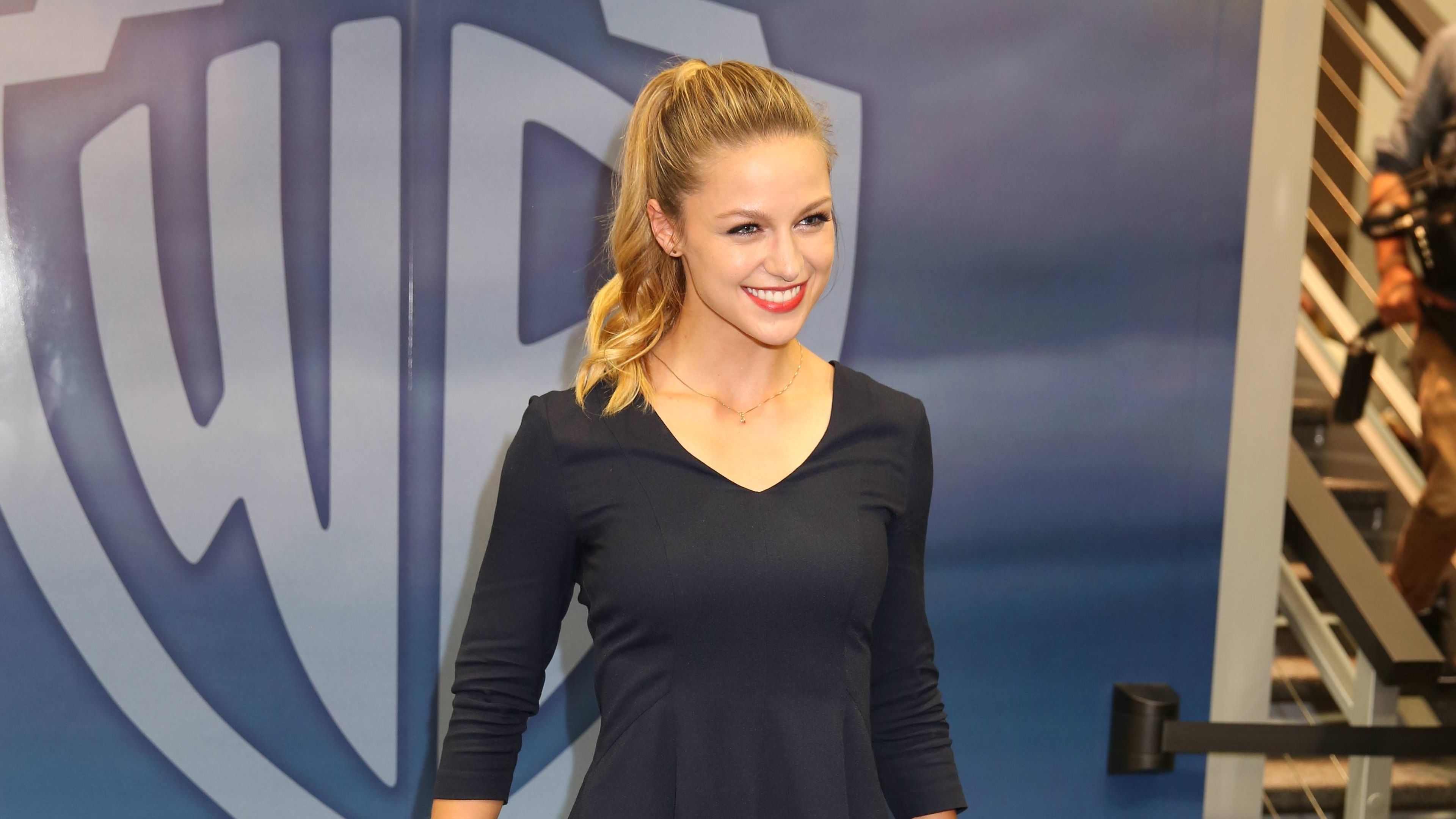 Download Melissa Benoist, beautiful, smile wallpaper, 3840x2160, 4K UHD 16:9, Widescreen