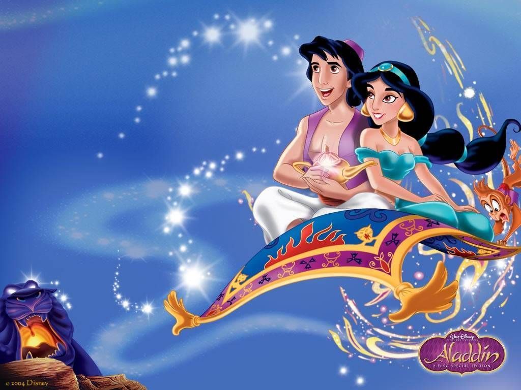 Aladdin and Jasmine Cartoon Wallpaper Free Aladdin and Jasmine Cartoon Background