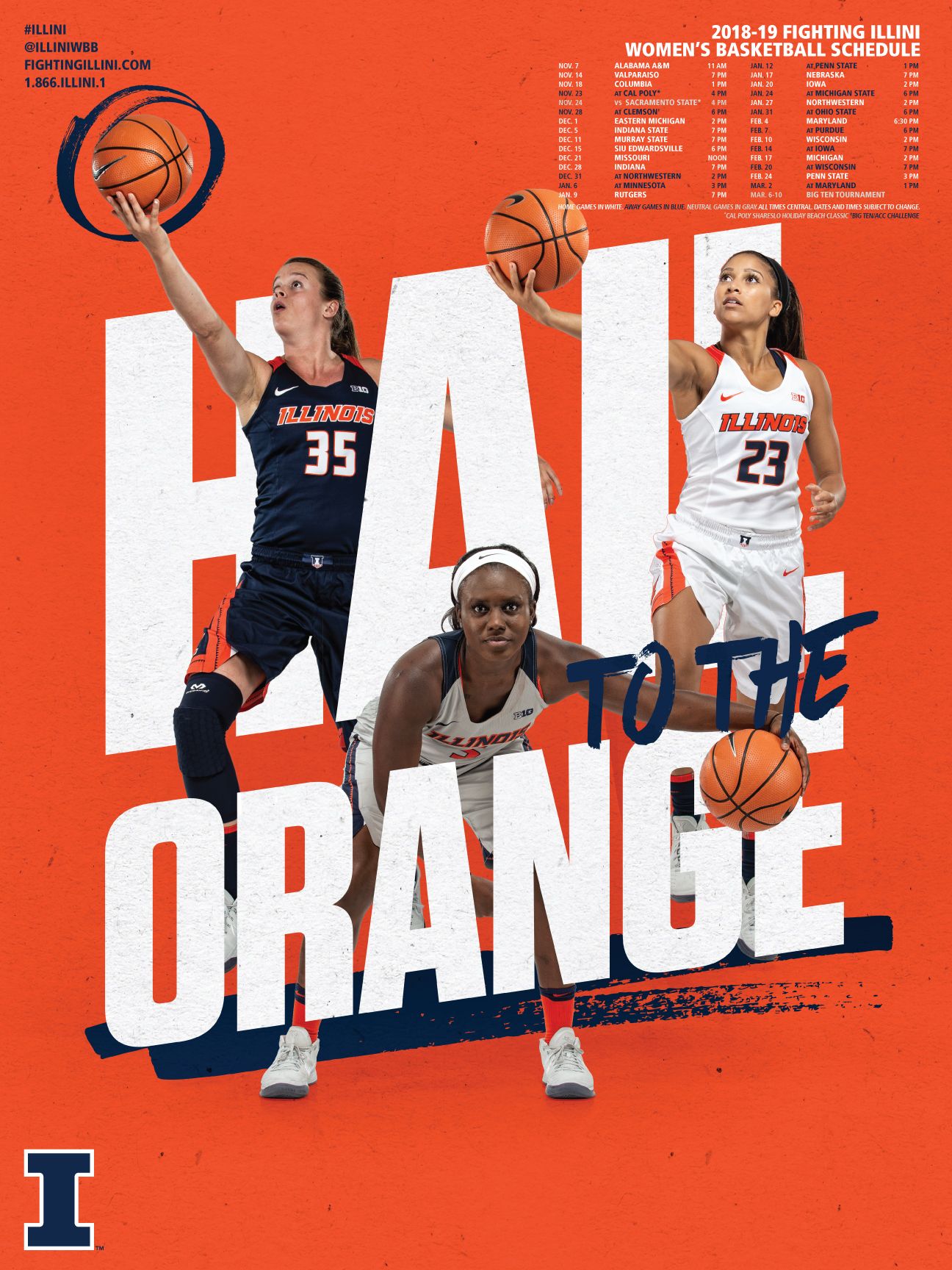 Women's Basketball Poster & Wallpaper Now Available of Illinois Athletics
