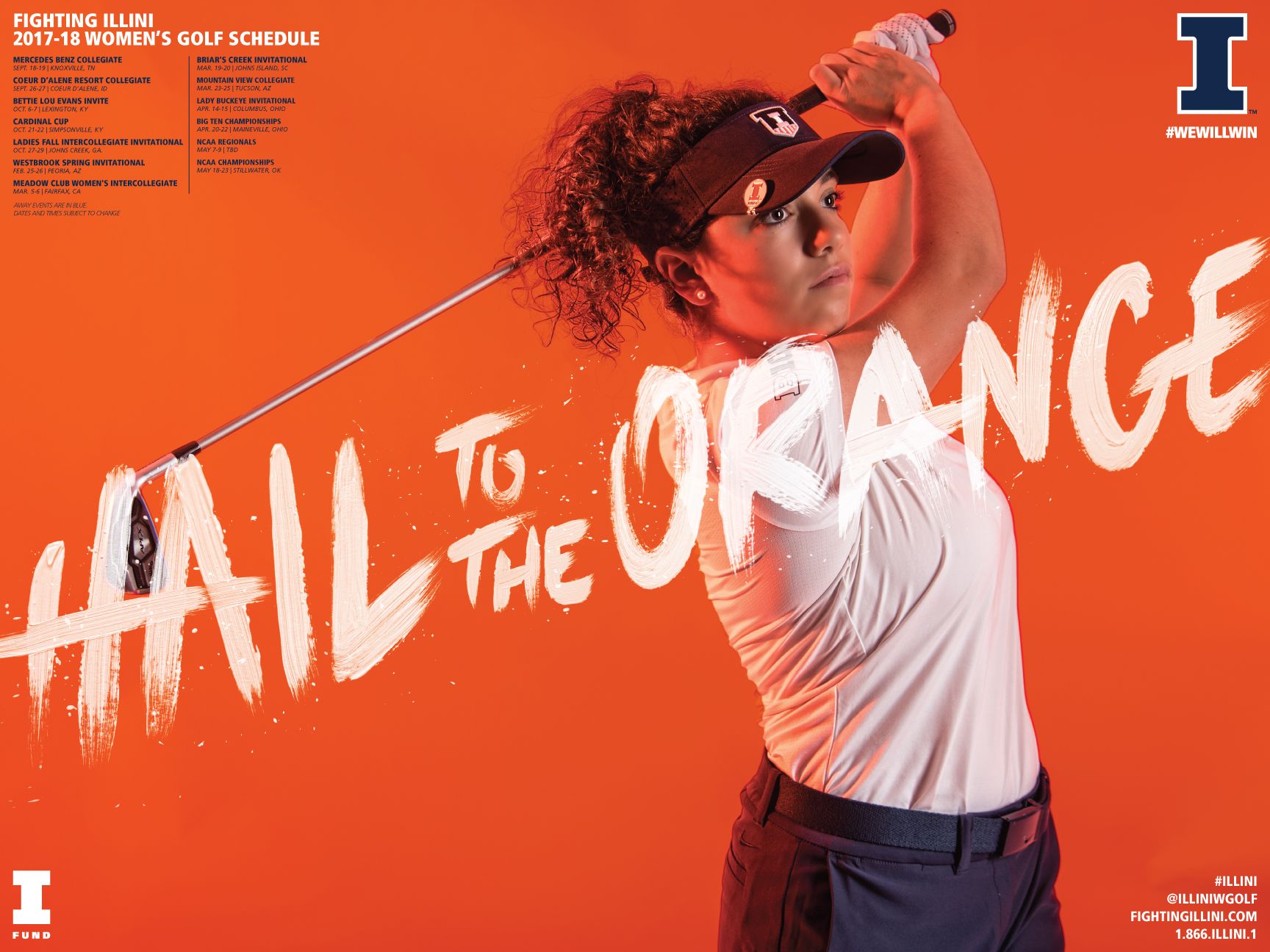 Fighting Illini Women's Golf Poster & Wallpaper Now Available of Illinois Athletics