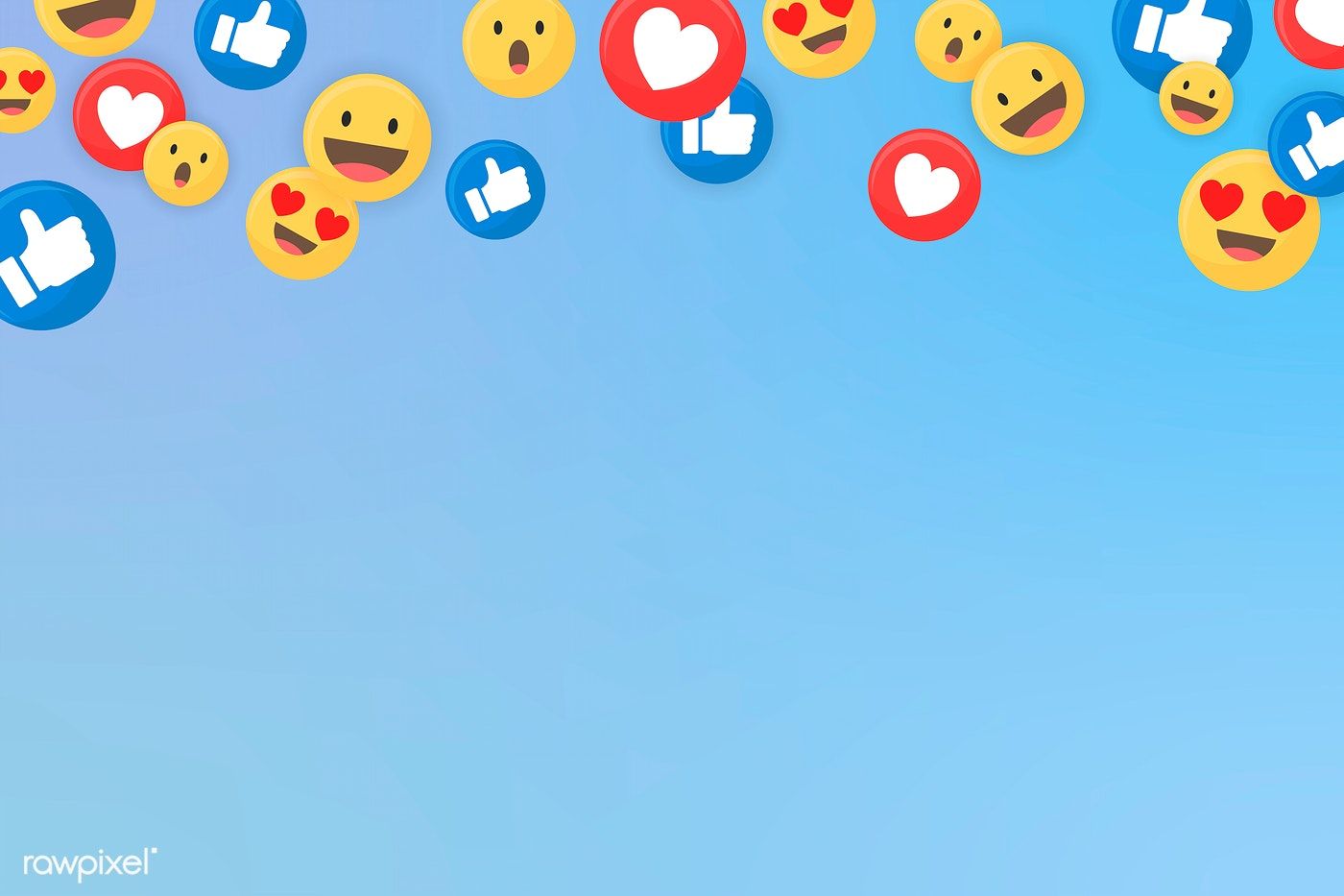 Social media icons themed border on a blue background vector. free image / Minty. Vector free, Social media icons, Stock image free