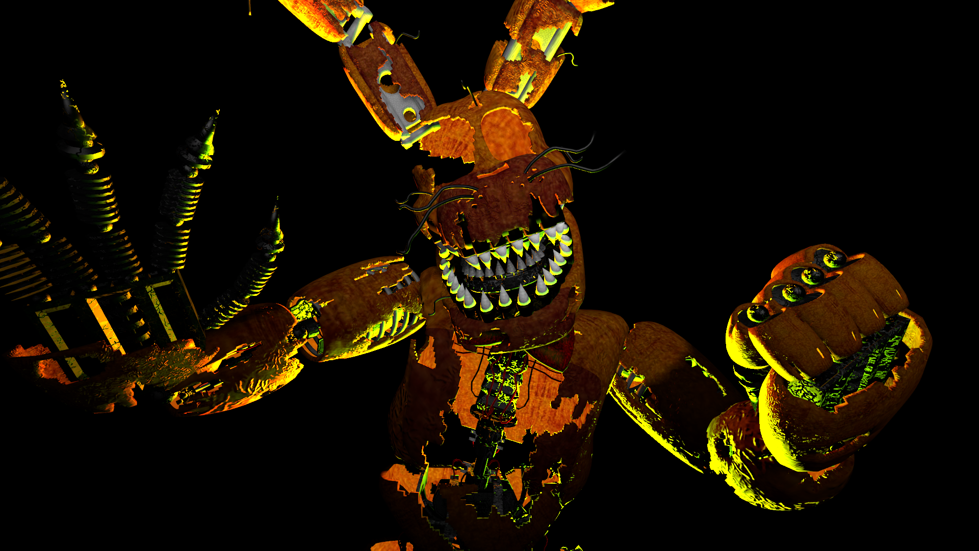 Did A Lighting Test In SFM With Jack O Bonnie, I'd Like Some Tips And Criticism