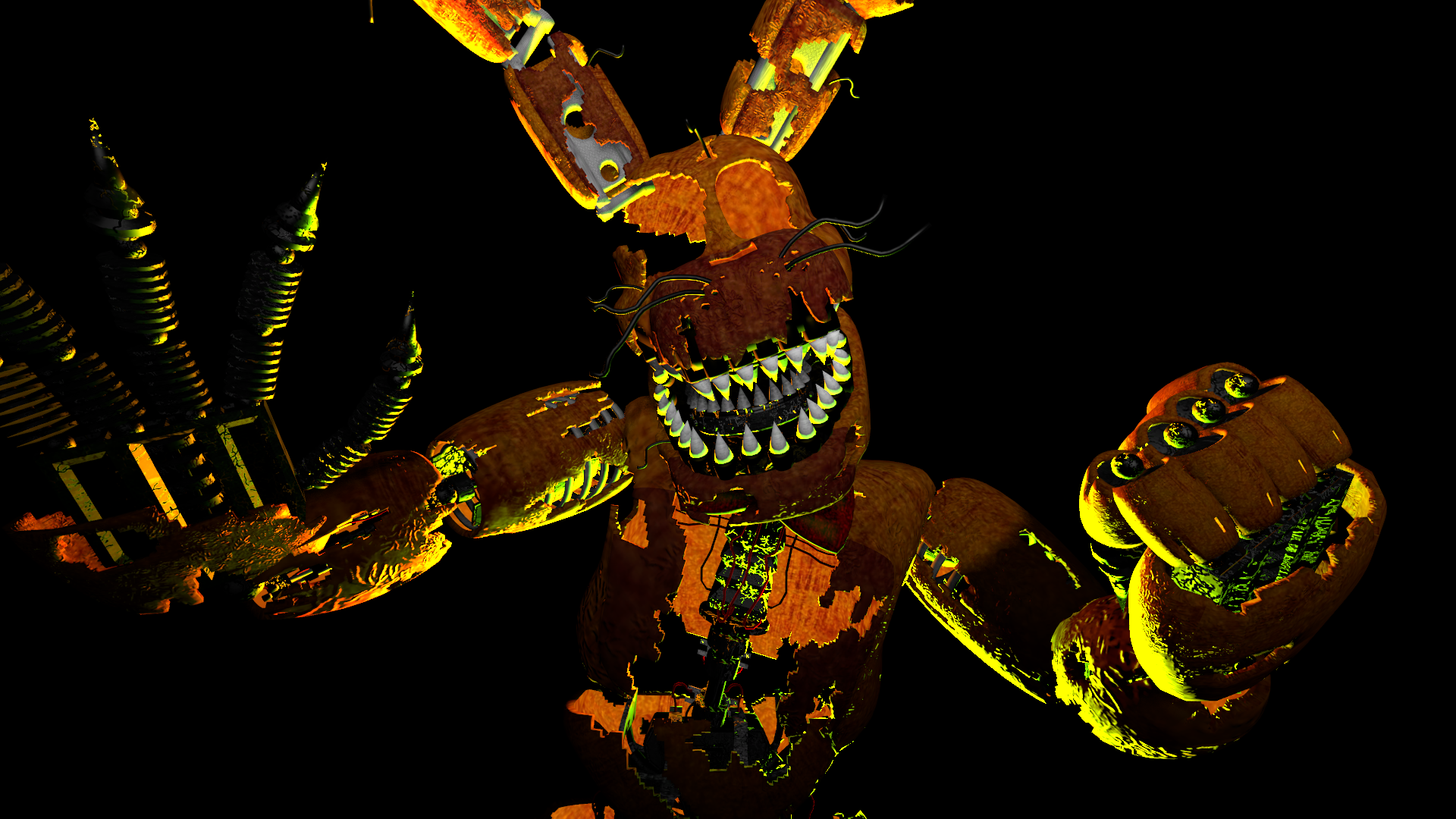 Jack-O-Glamrock Wilzy on Game Jolt: Fnaf: Nightmare Wallpaper