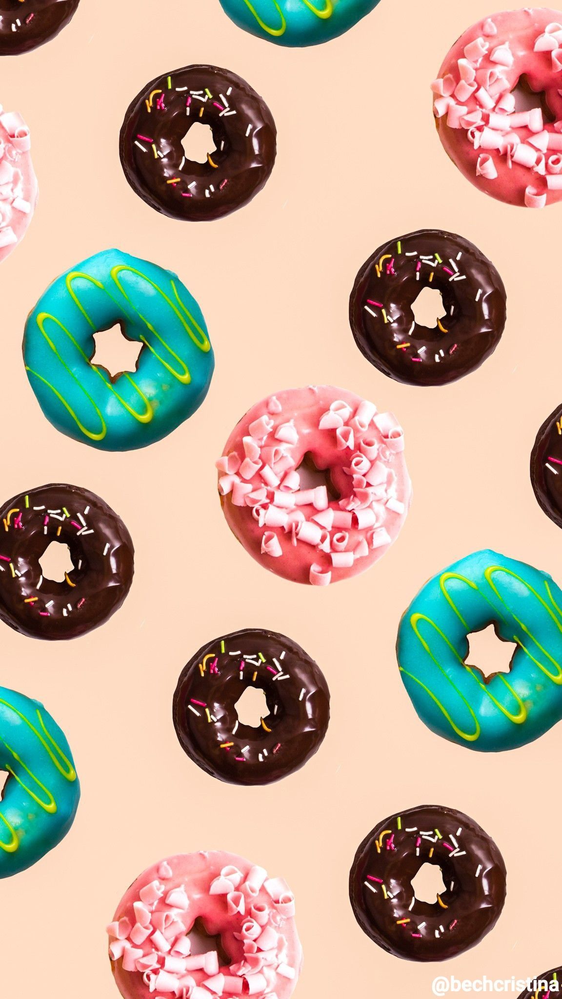 DONUTS, donuts, wallpaper donuts, wallpaper, papel de parede fofo. iPhone wallpaper food, Colorful donuts, Aesthetic iphone wallpaper