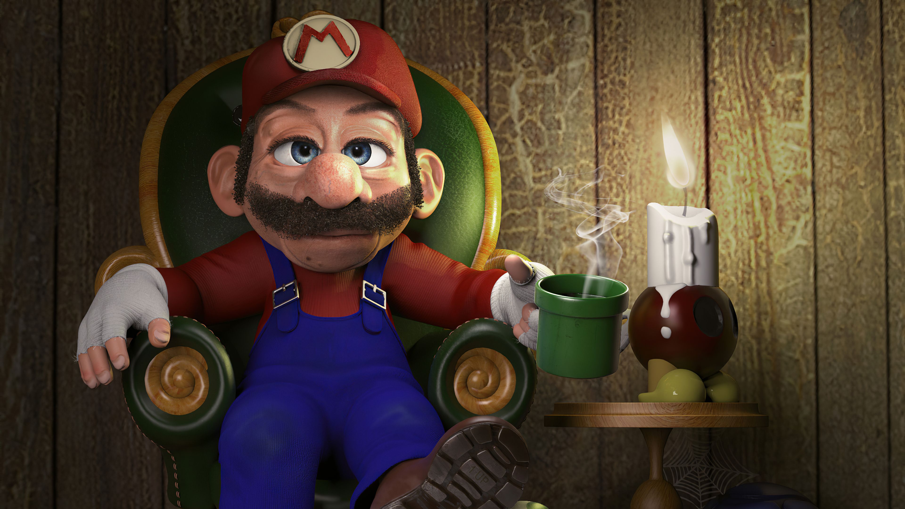 Retired Super Mario 4k, HD Games, 4k Wallpaper, Image, Background, Photo and Picture