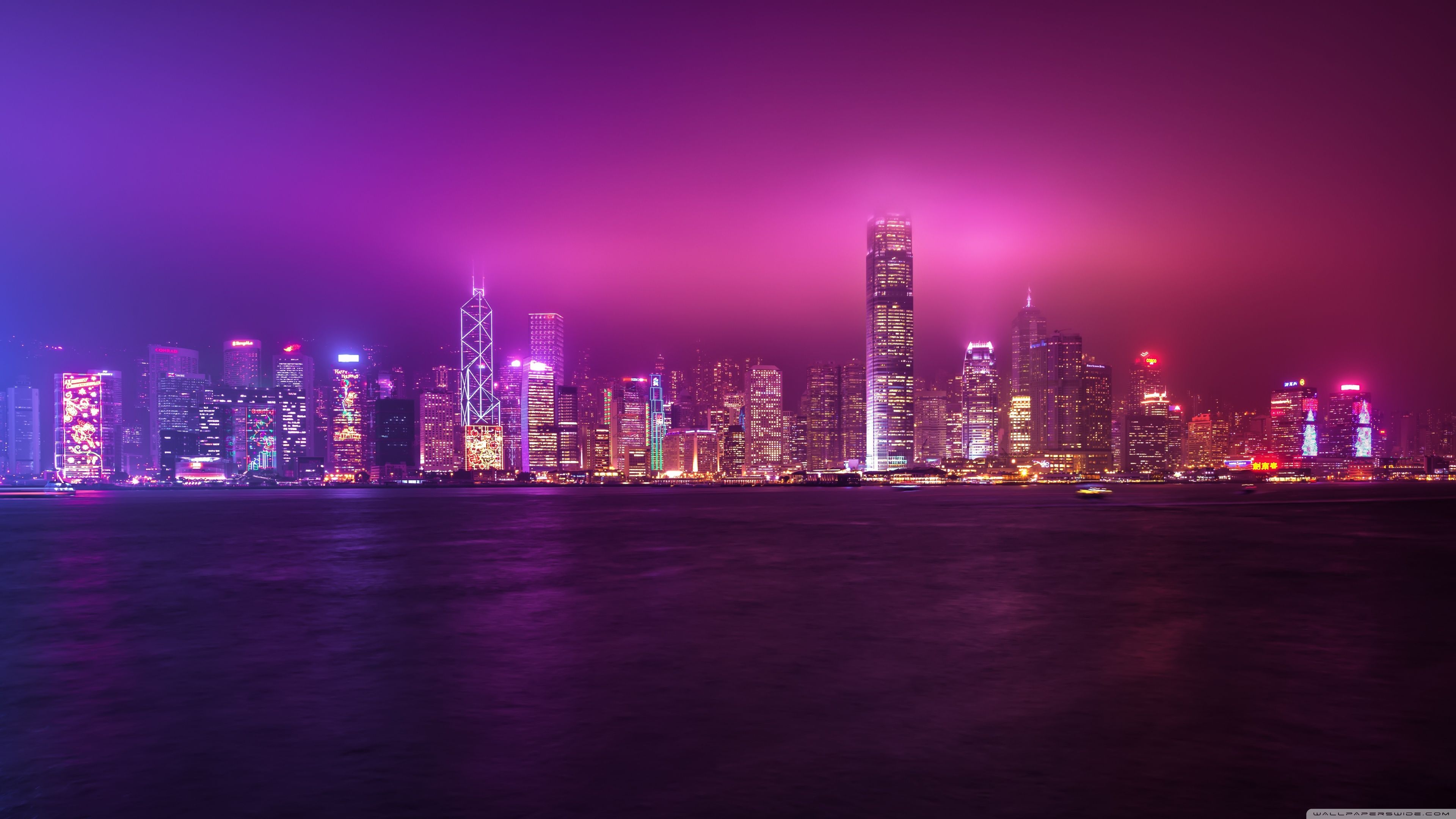 Purple cityscape 1080P 2K 4K 5K HD wallpapers free download  Wallpaper  Flare