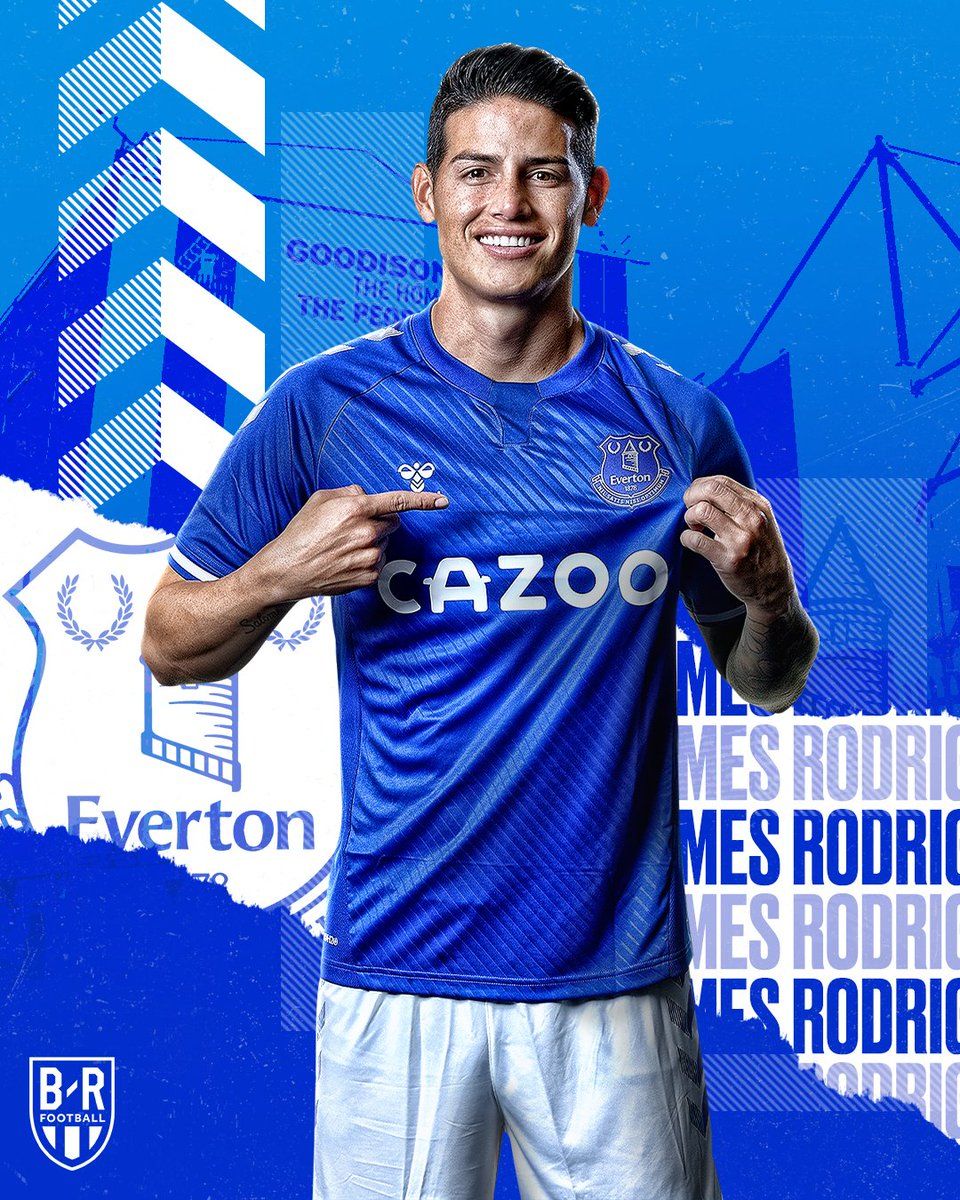 james rodriguez signed everton shirt